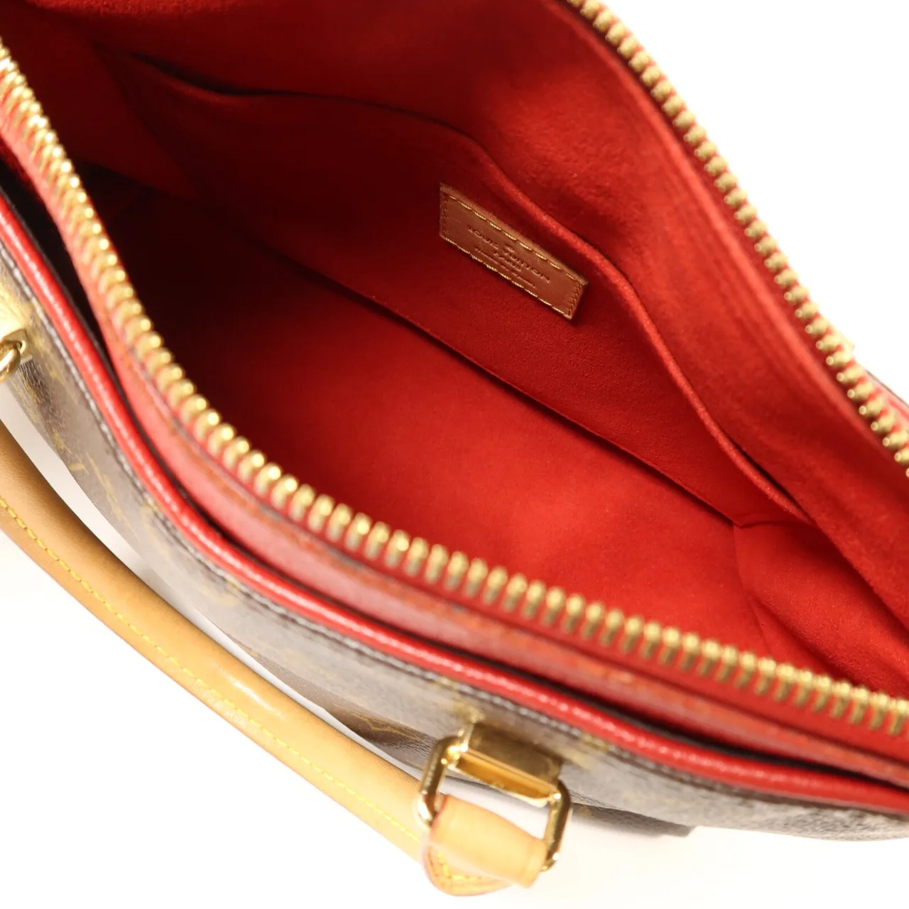 LOUIS VUITTON Pallas M41241 2-Way Bag Coated Canvas 棕色 / 紅色 / Monogram Coated Canvas Rank B - Thumbnail 5