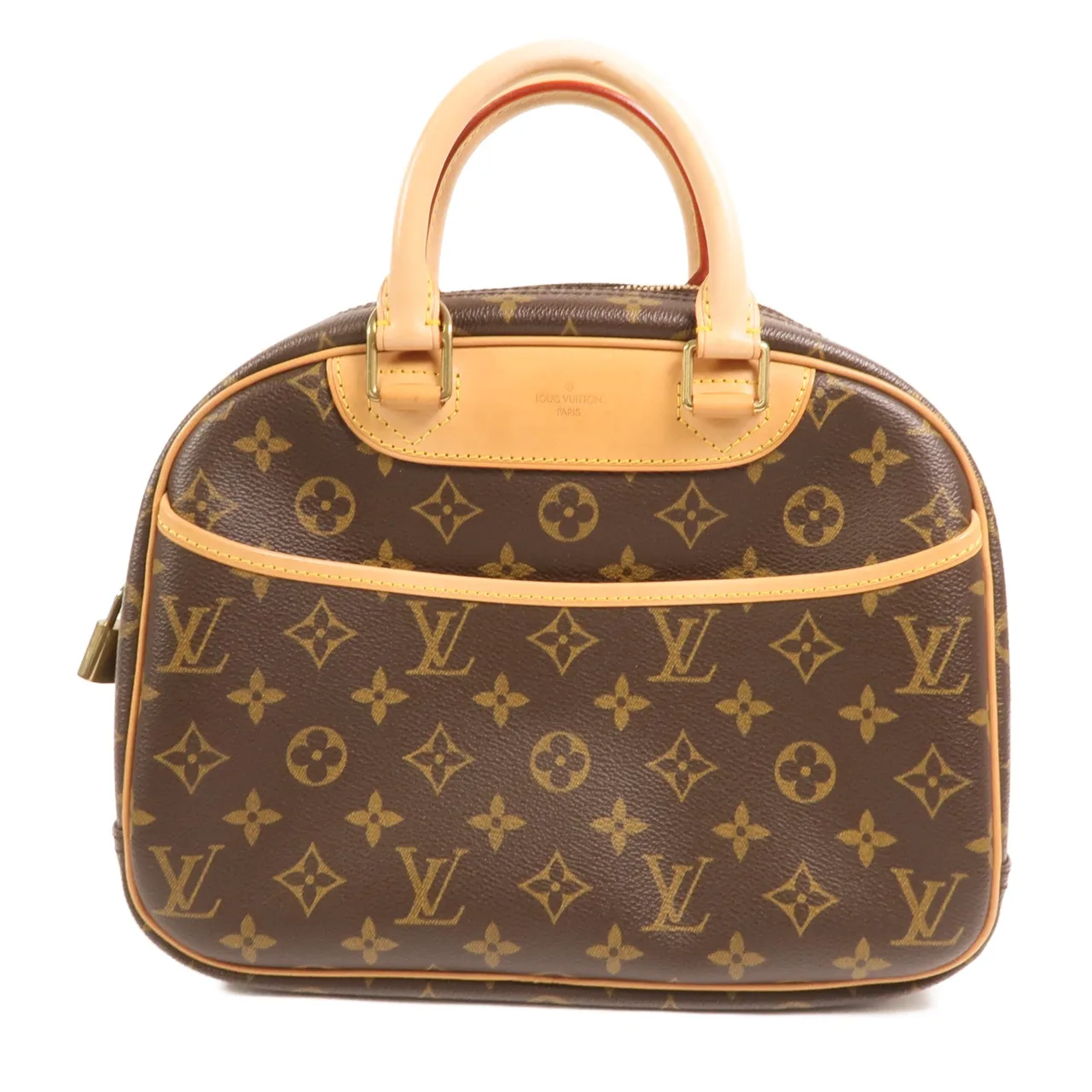 LOUIS VUITTON Trouville M42228 Handbag Coated Canvas 棕色 / Monogram