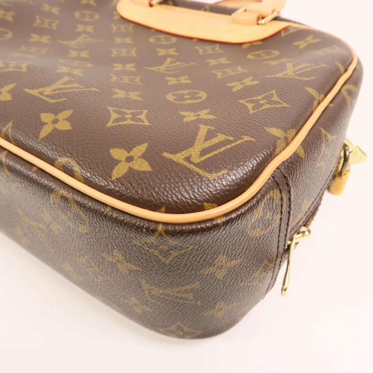 LOUIS VUITTON Trouville M42228 手提包 塗層帆布 棕色 / Monogram 塗層帆布 中古品A - 縮圖 14