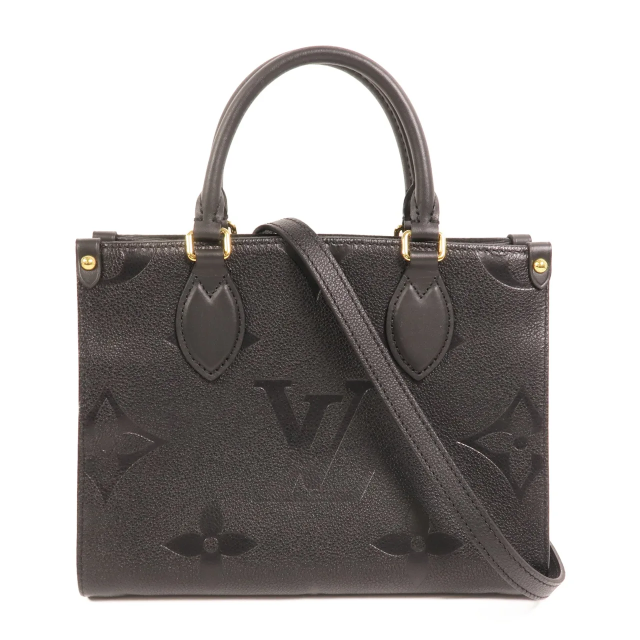 LOUIS VUITTON OnTheGo M45653 2-Way Bag Calfskin 黑色 / Black