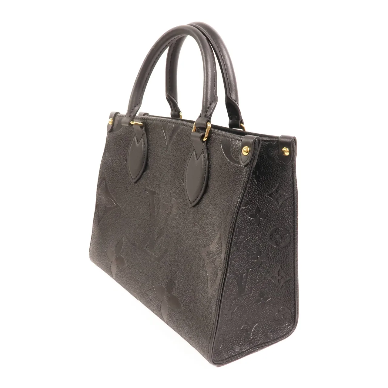 LOUIS VUITTON OnTheGo M45653 兩用包 牛皮 黑色 / Black 牛皮 中古品A - 縮圖 3