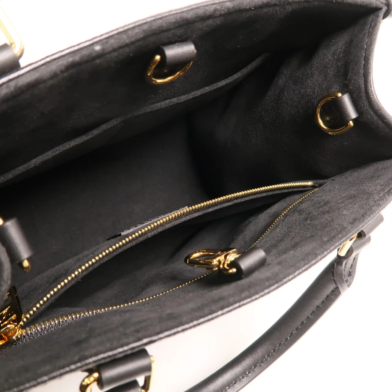 LOUIS VUITTON OnTheGo M45653 兩用包 牛皮 黑色 / Black 牛皮 中古品A - 縮圖 5