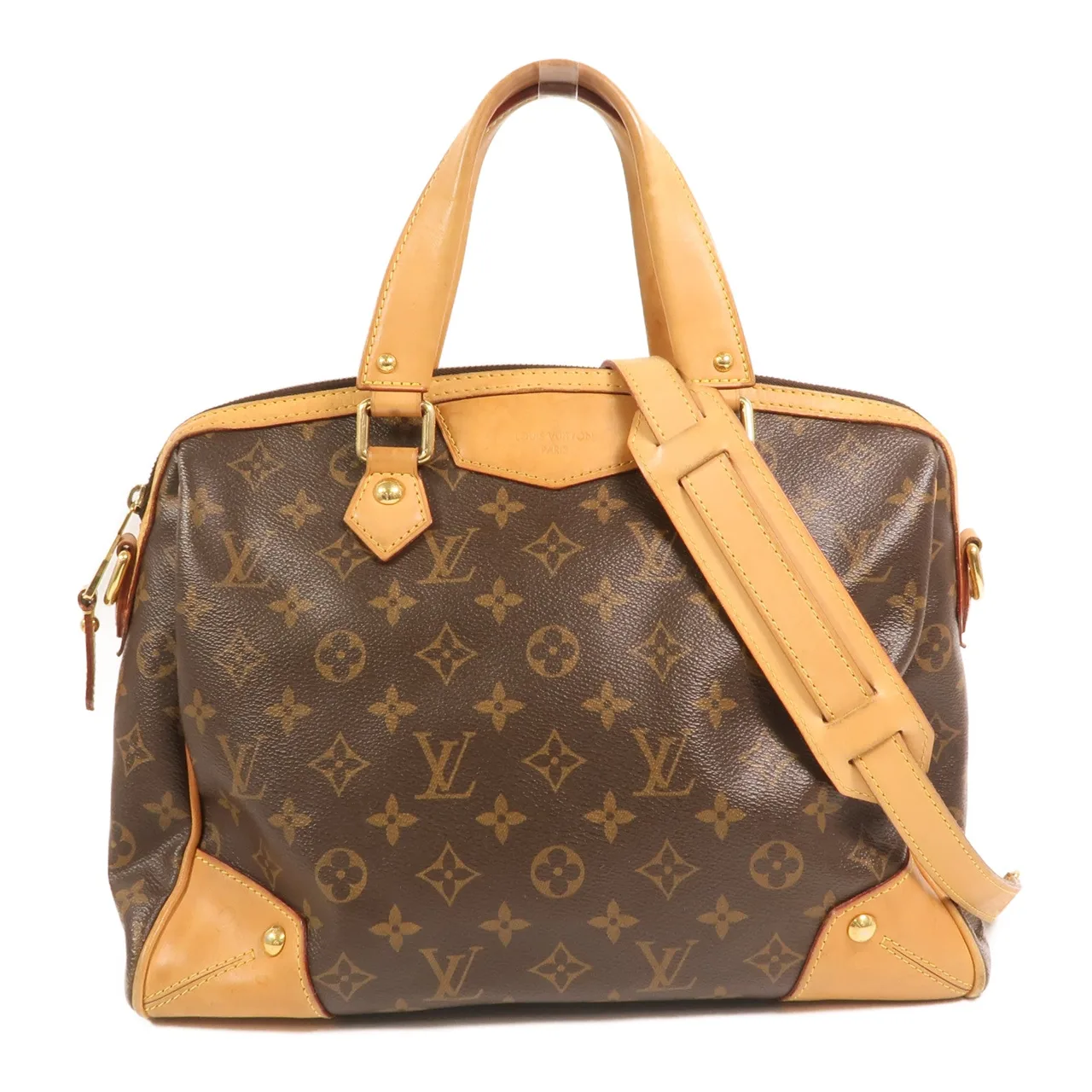 LOUIS VUITTON Retiro M40325 2-Way Bag Coated Canvas 棕色 / Brown