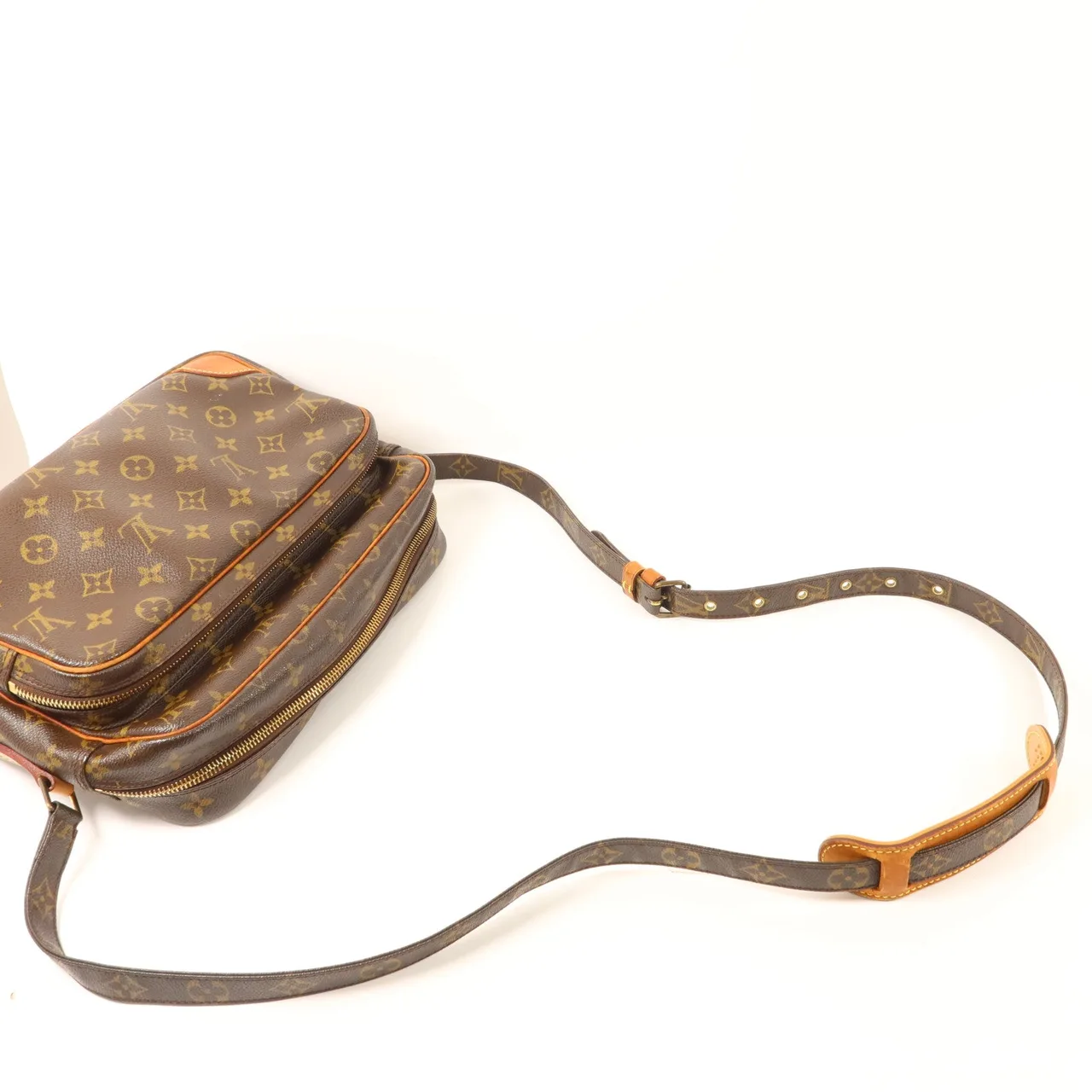 LOUIS VUITTON Nile M45244 Shoulder Bag Coated Canvas 棕色 / Brown Coated Canvas Rank B - Thumbnail 8