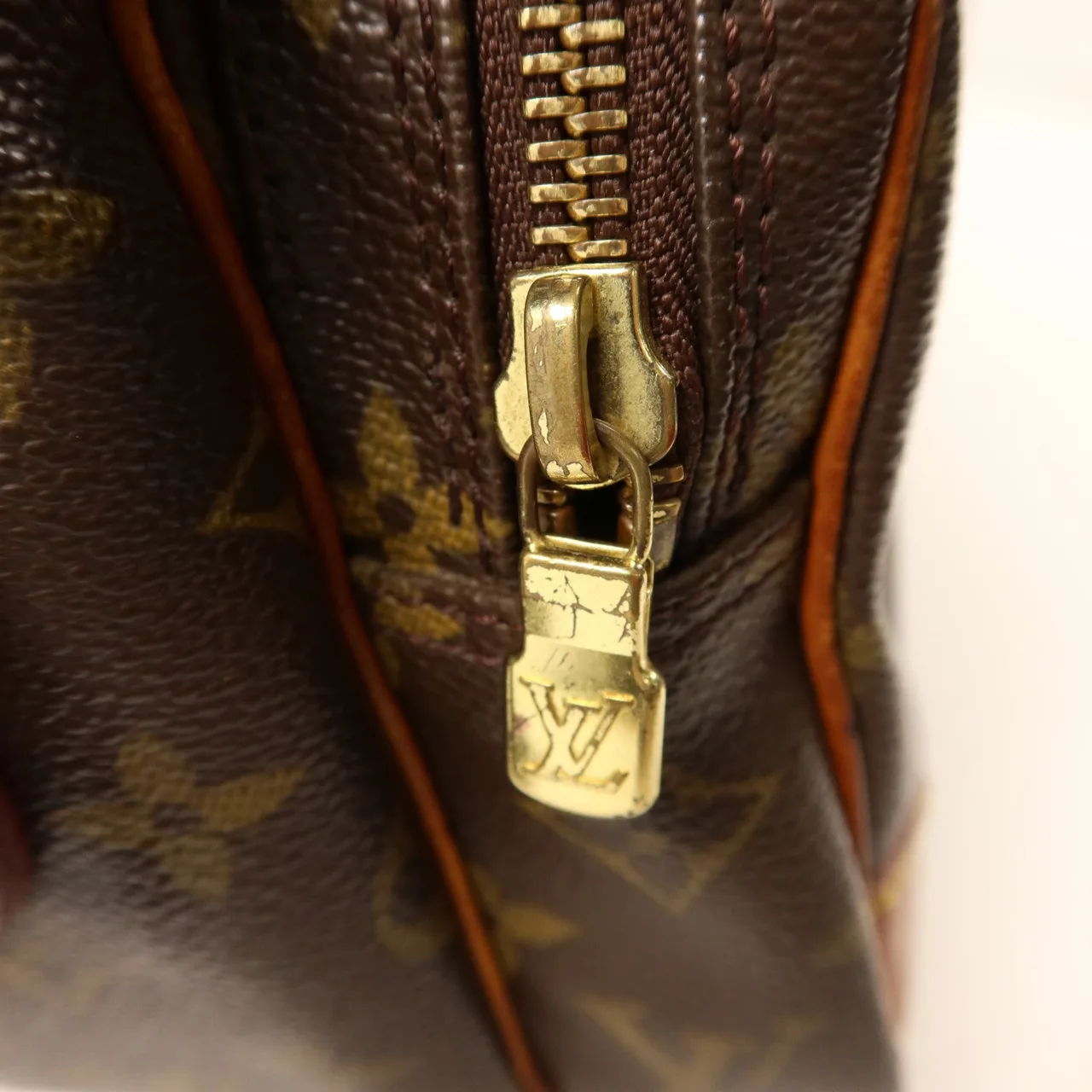 LOUIS VUITTON Nile M45244 Shoulder Bag Coated Canvas 棕色 / Brown Coated Canvas Rank B - Thumbnail 10