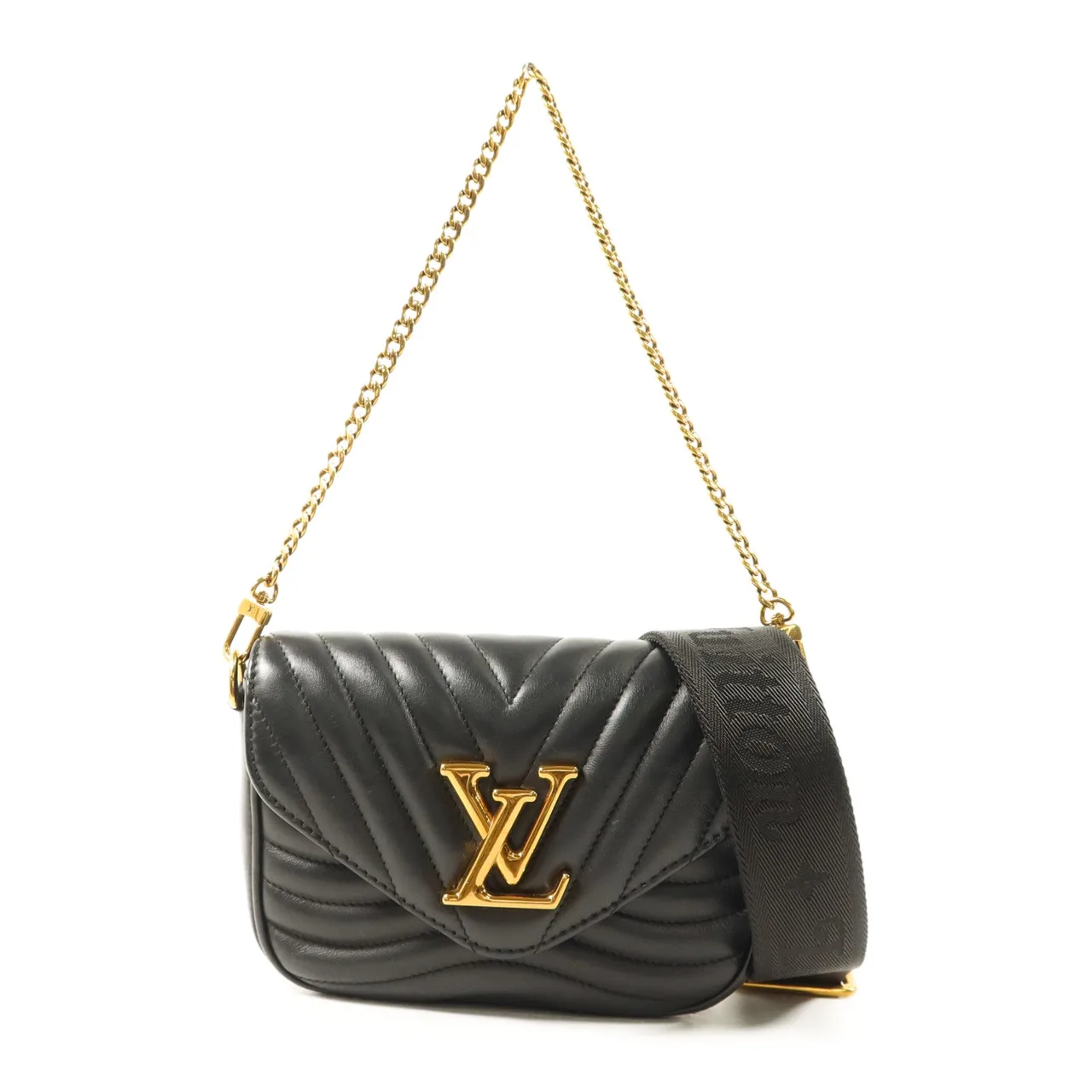 LOUIS VUITTON New Wave M56461 兩用包 牛皮 黑色 / Black