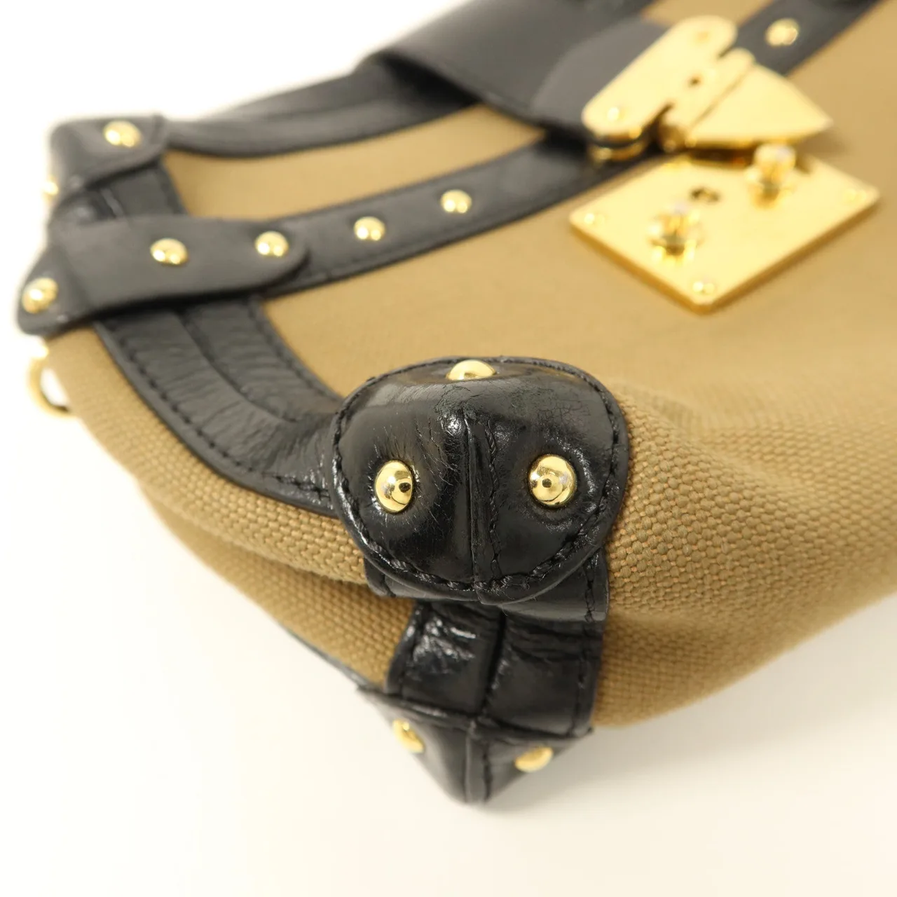 LOUIS VUITTON Petite Malle Shoulder Bag Canvas 綠色 / Green Canvas Rank C - Thumbnail 13