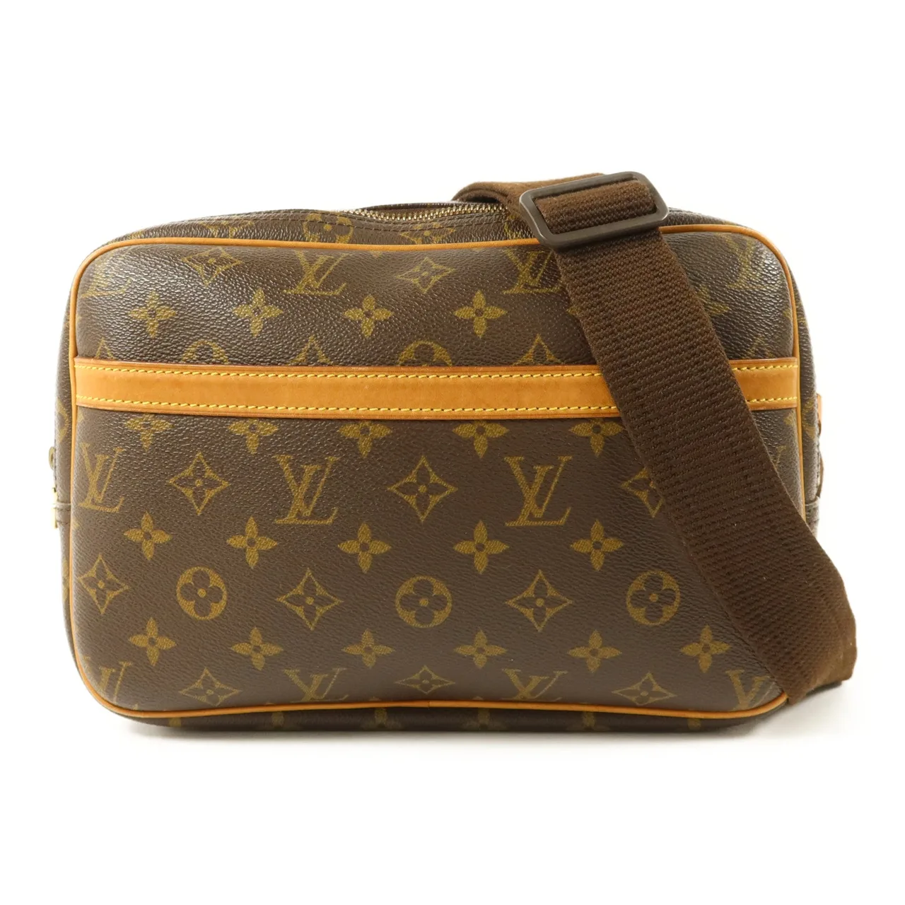 LOUIS VUITTON Reporter M45254 肩背包 塗層帆布 棕色 / Monogram
