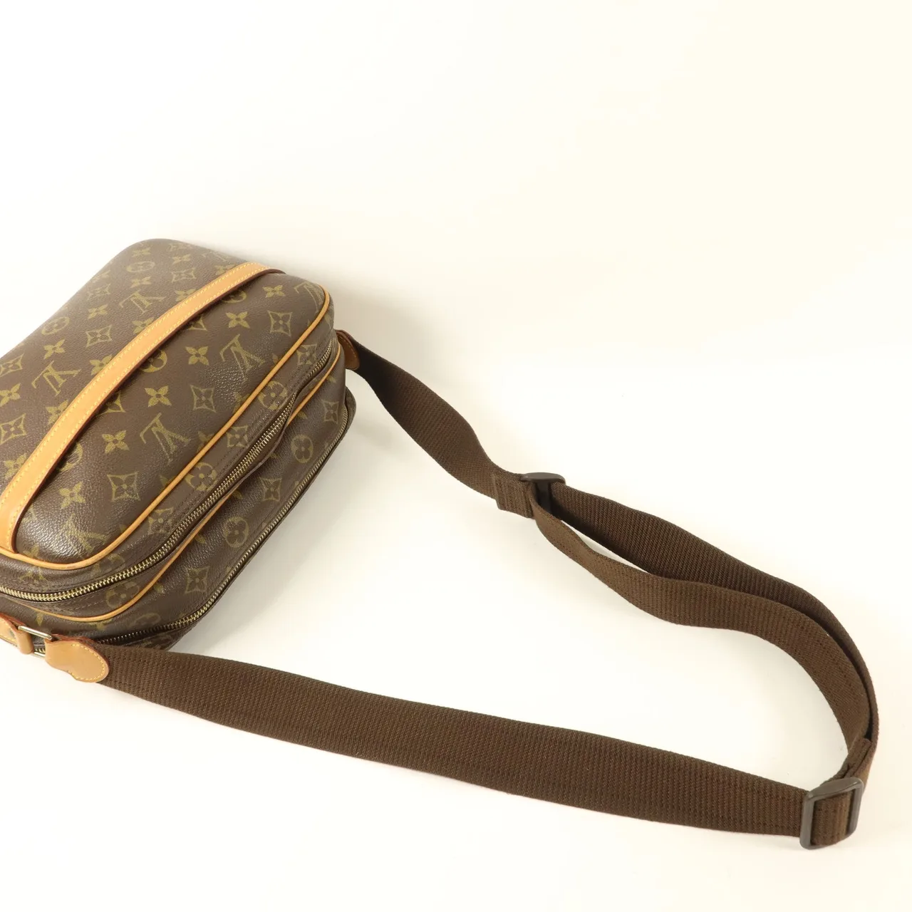 LOUIS VUITTON Reporter M45254 肩背包 塗層帆布 棕色 / Monogram 塗層帆布 中古品B - 縮圖 9