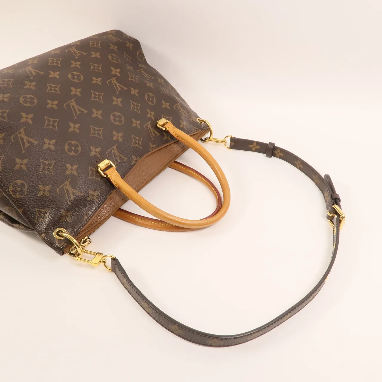 LOUIS VUITTON Pallas M40907 2-Way Bag Coated Canvas 棕色 / Brown Coated Canvas Rank A - Thumbnail 8