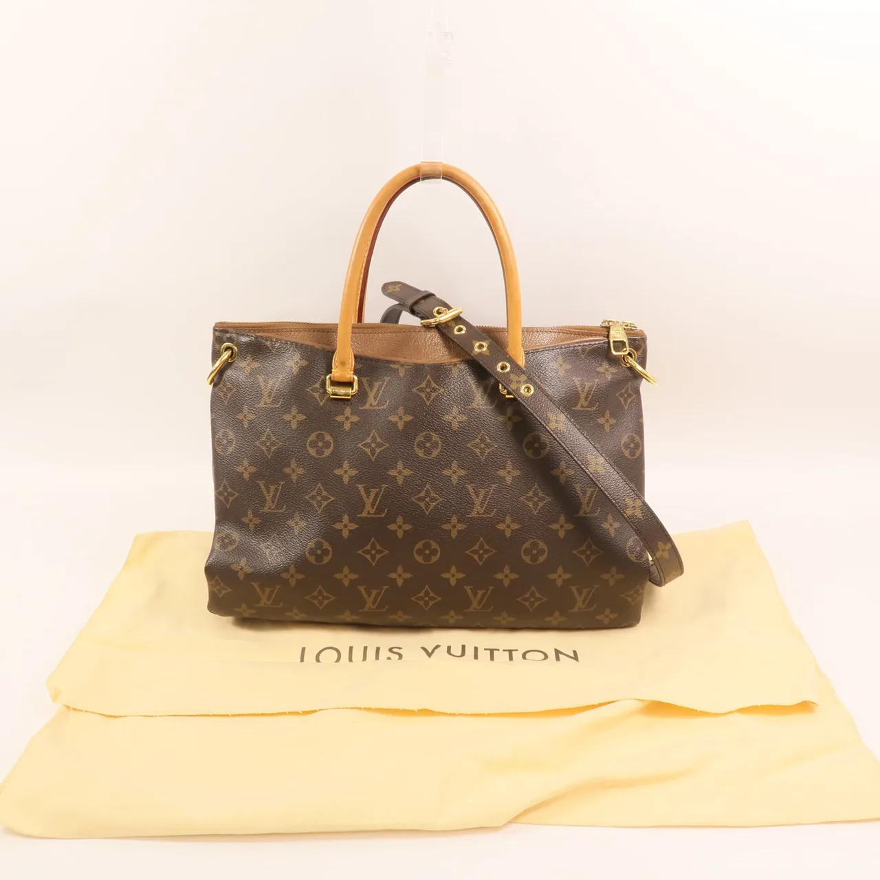 LOUIS VUITTON Pallas M40907 2-Way Bag Coated Canvas 棕色 / Brown Coated Canvas Rank A - Thumbnail 9