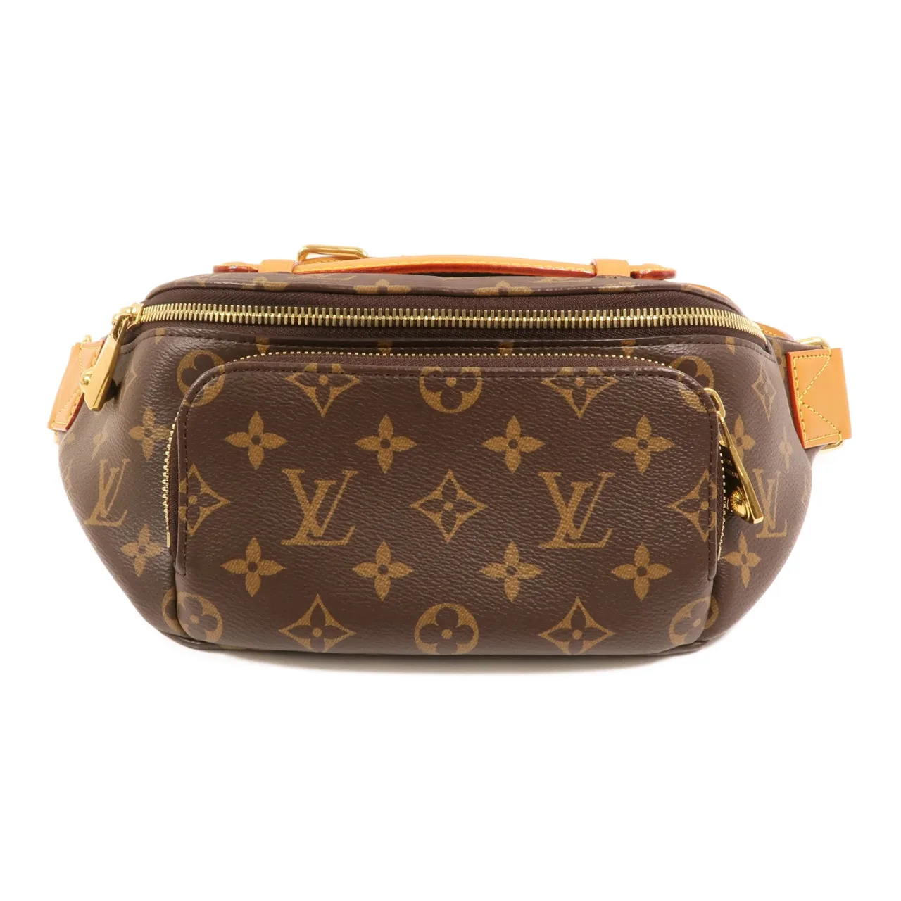LOUIS VUITTON Bumbag M14019 腰包 塗層帆布 棕色