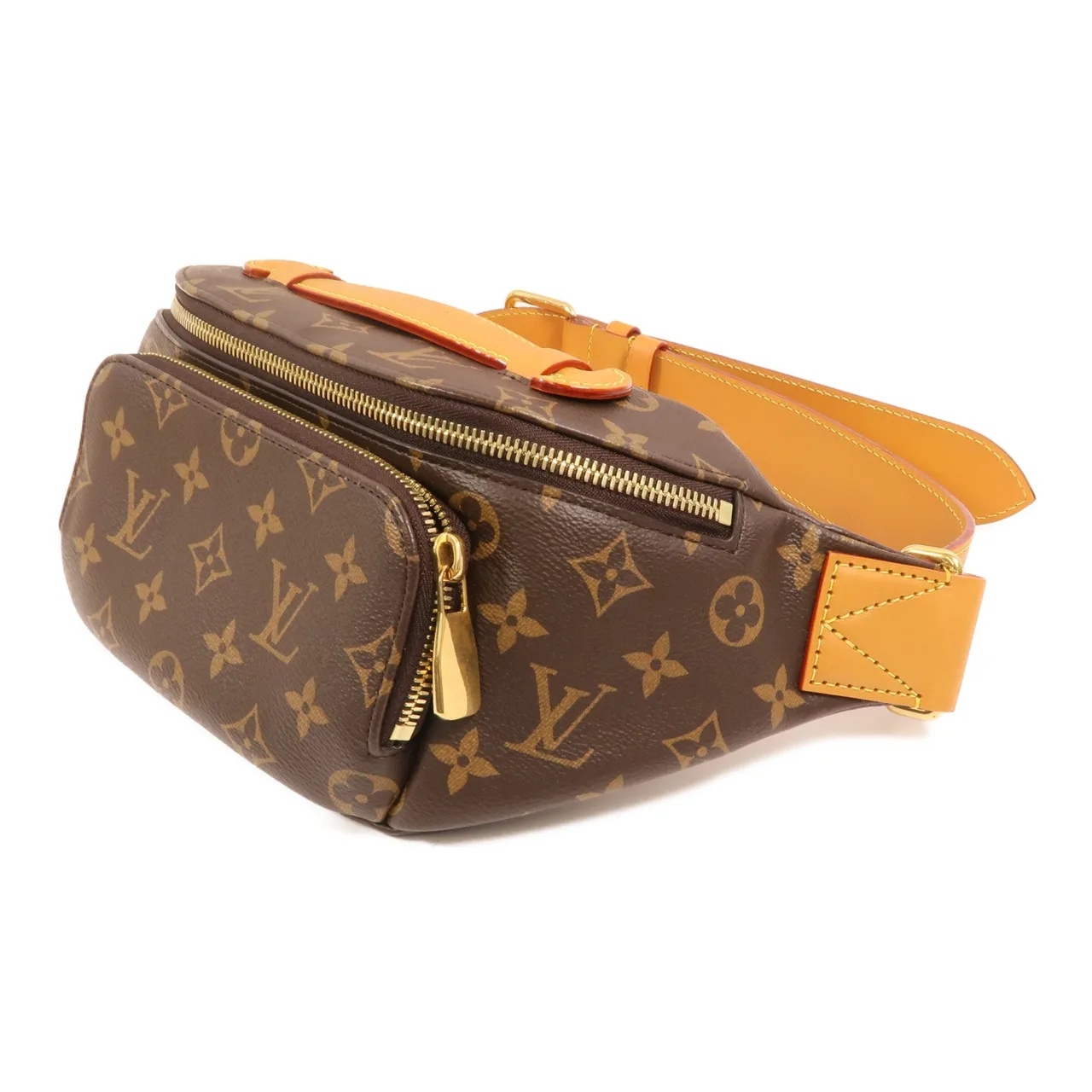 LOUIS VUITTON Bumbag M14019 腰包 塗層帆布 棕色 塗層帆布 中古品A - 縮圖 3