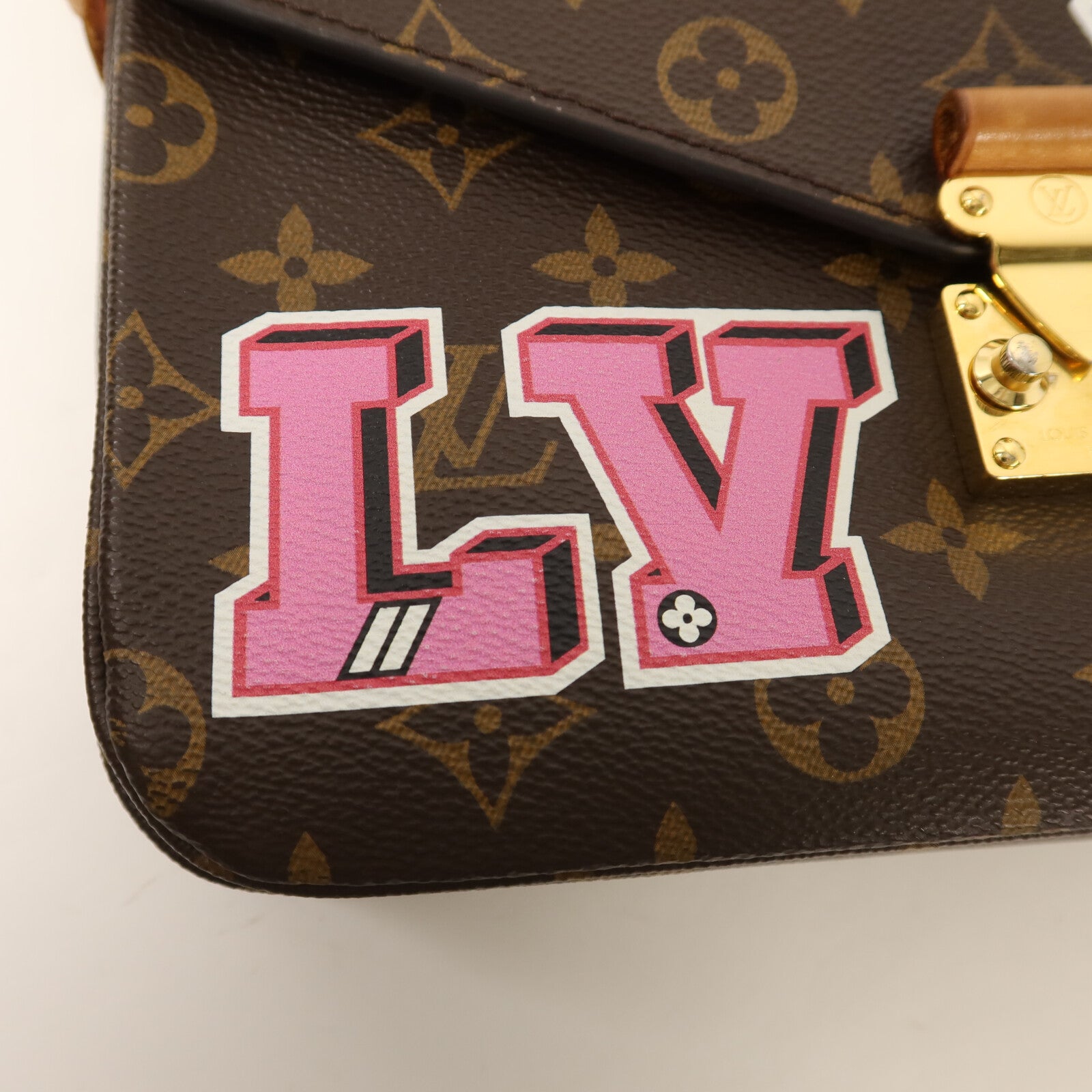 LOUIS VUITTON Pochette Metis M43991 2-Way Bag Coated Canvas 17