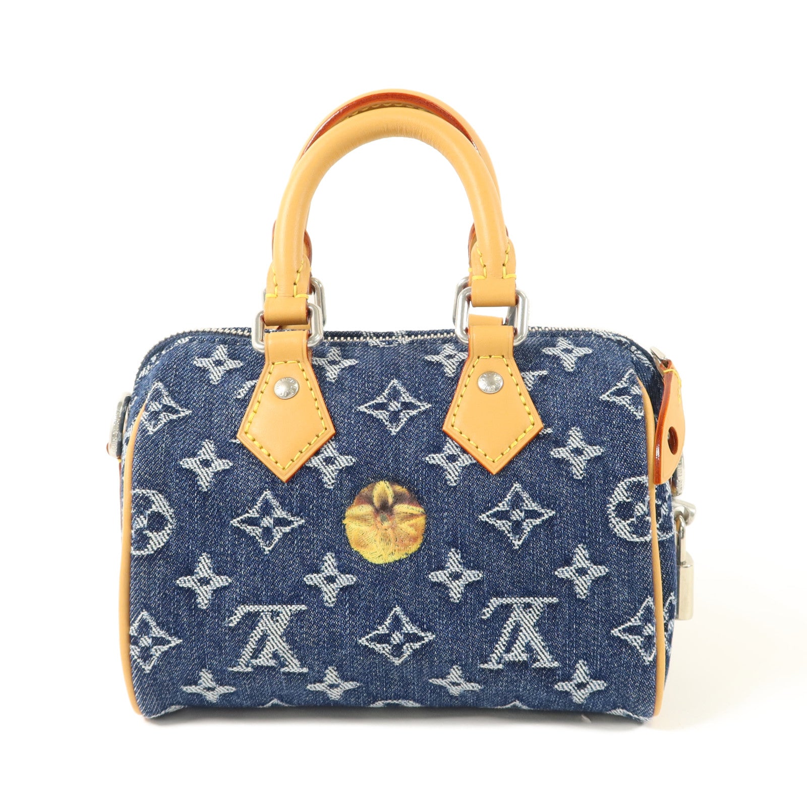 LOUIS VUITTON Speedy M27557 兩用包 denim 2
