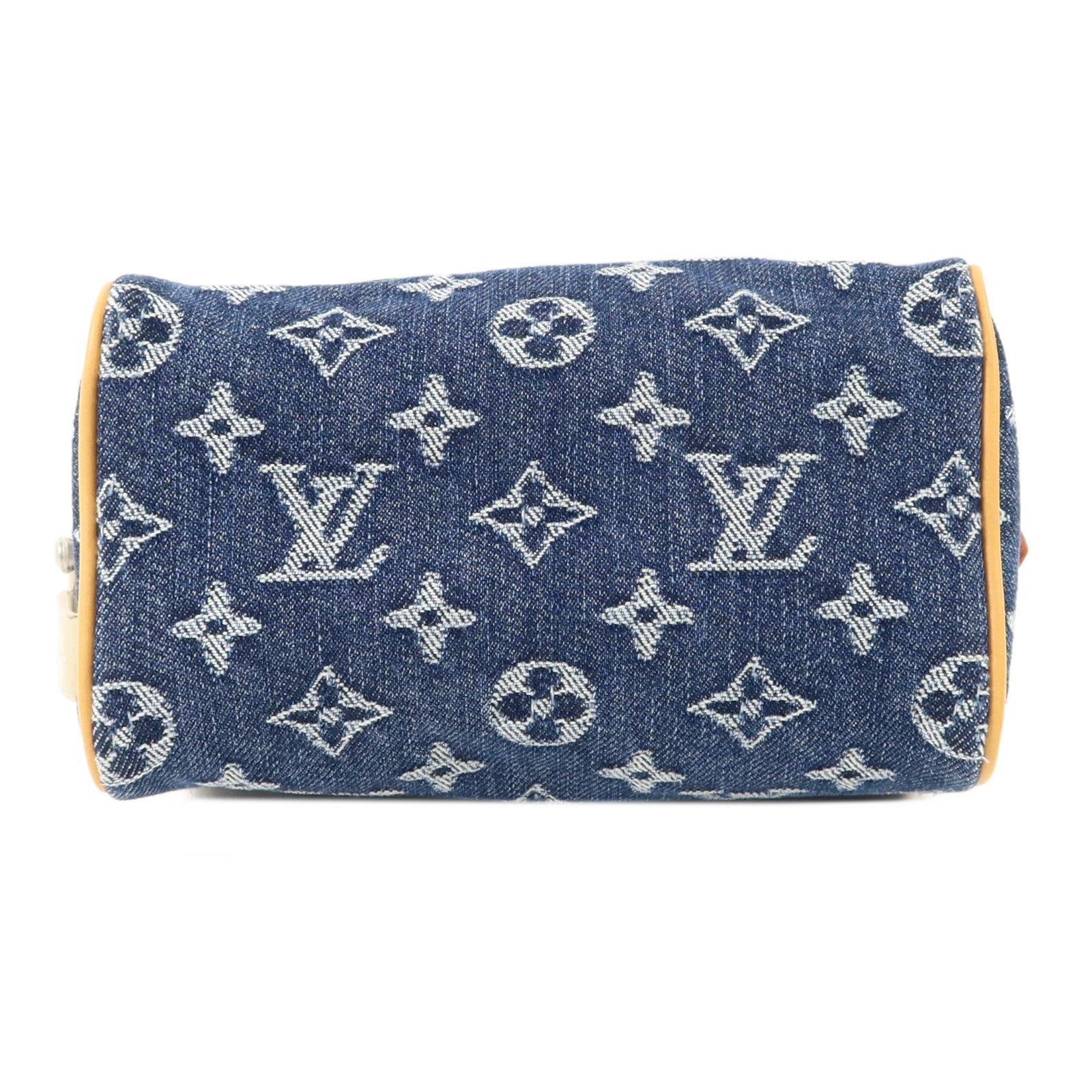 LOUIS VUITTON Speedy M27557 兩用包 denim 4