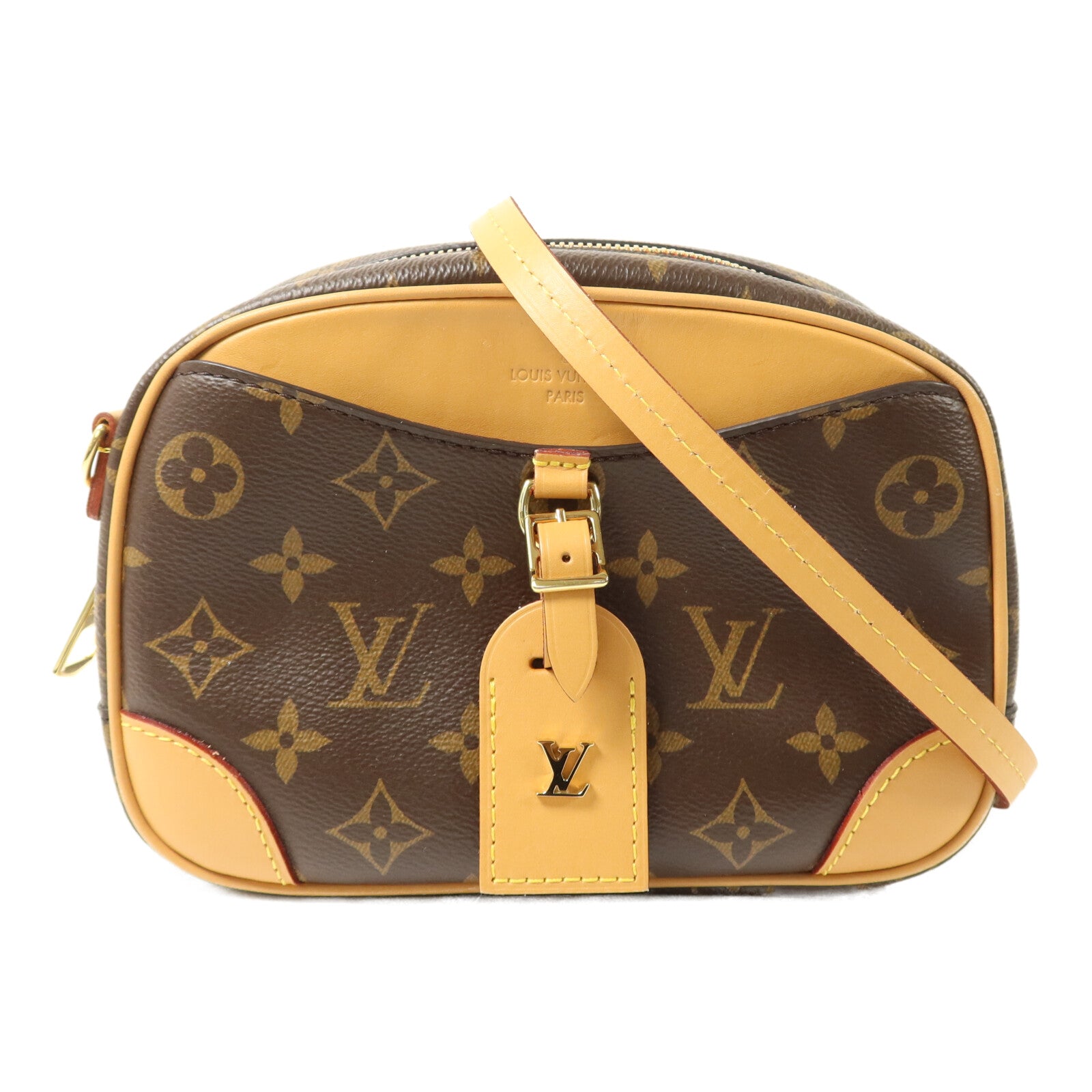 LOUIS VUITTON Deauville M45528 Shoulder Bag Coated Canvas