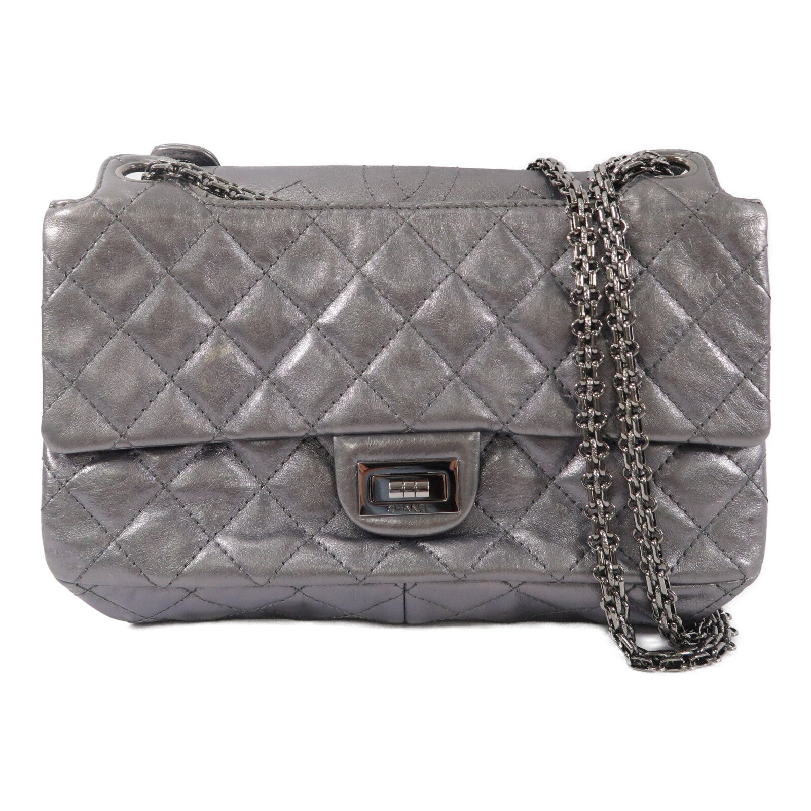 LOUIS VUITTON 2.55 肩背包 牛皮