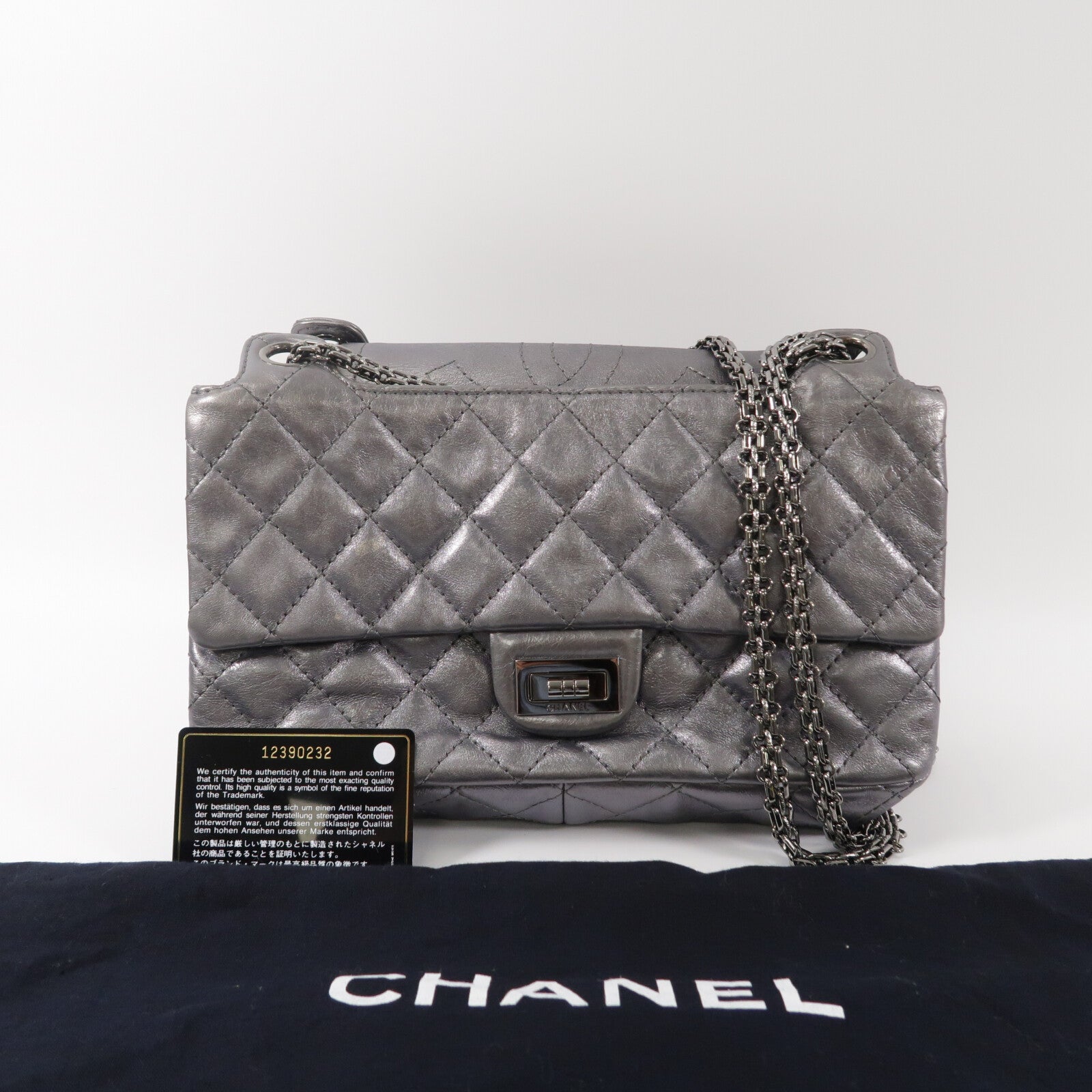 LOUIS VUITTON 2.55 Shoulder Bag Calfskin 11