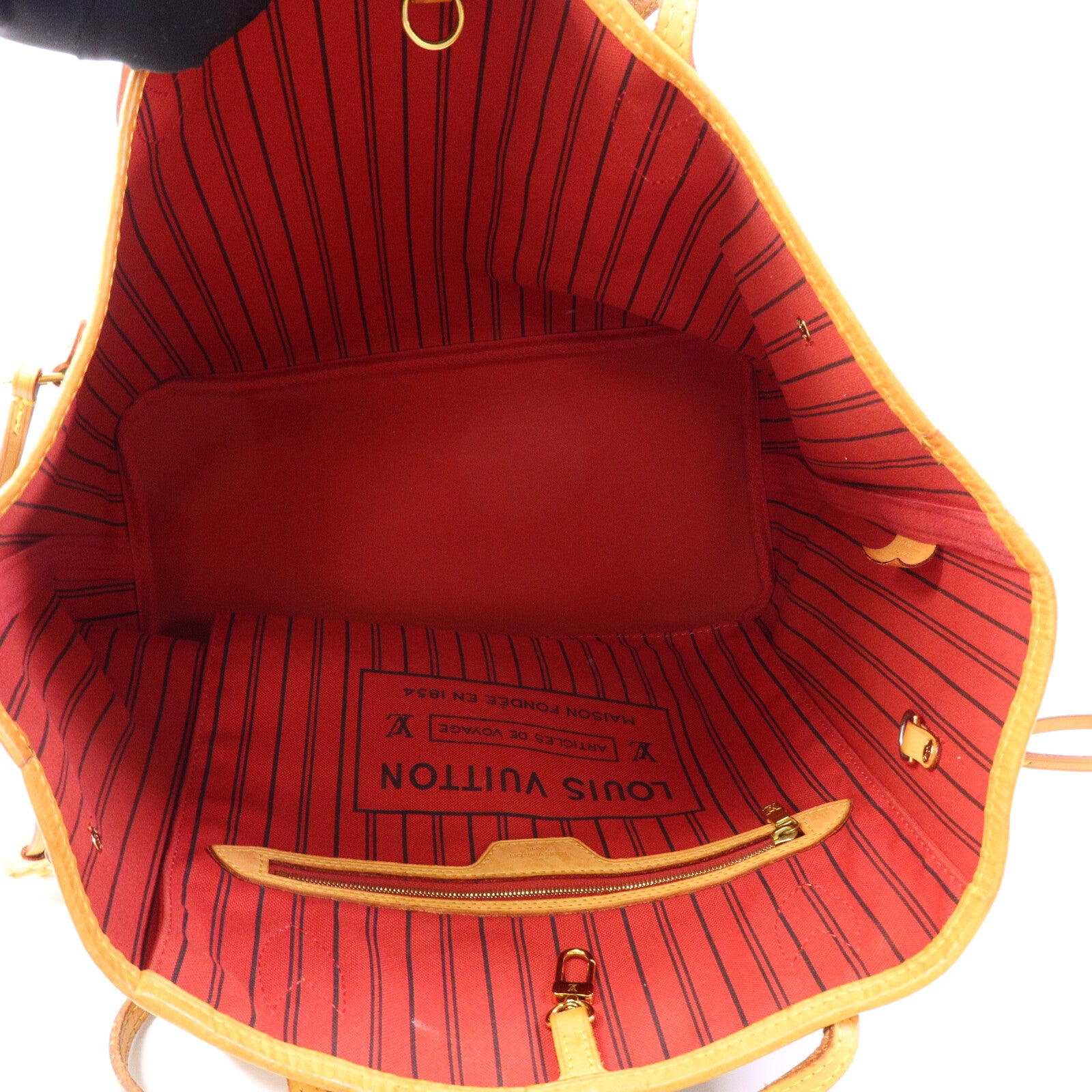 LOUIS VUITTON Neverfull M41177 托特包 塗層帆布 5