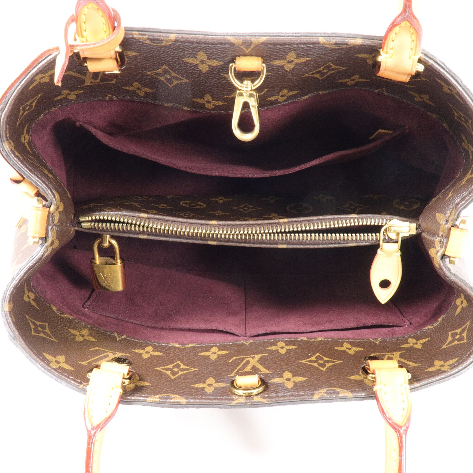 LOUIS VUITTON Montaigne M41055 2-Way Bag Coated Canvas 5