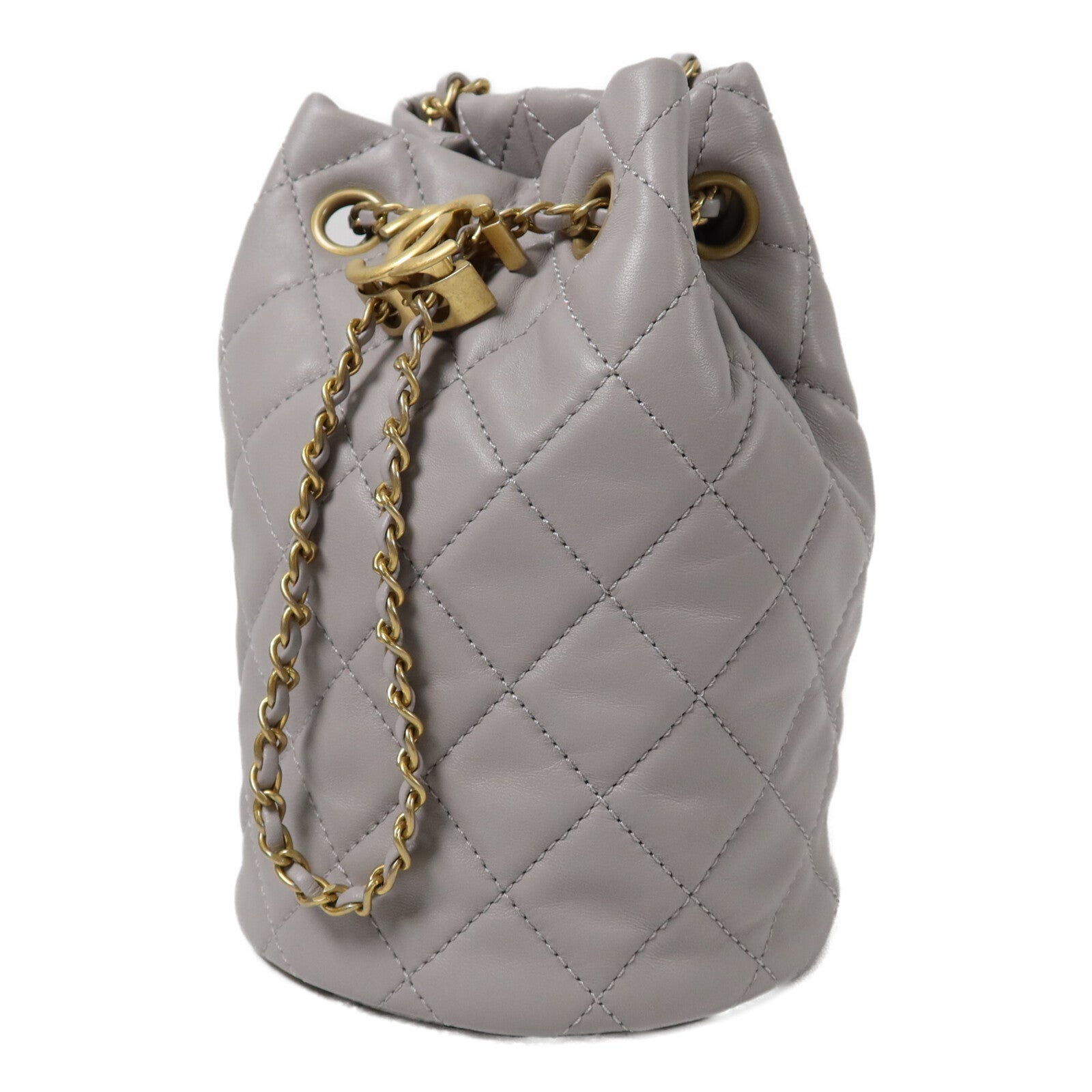 LOUIS VUITTON Bucket Shoulder Bag Lambskin 3