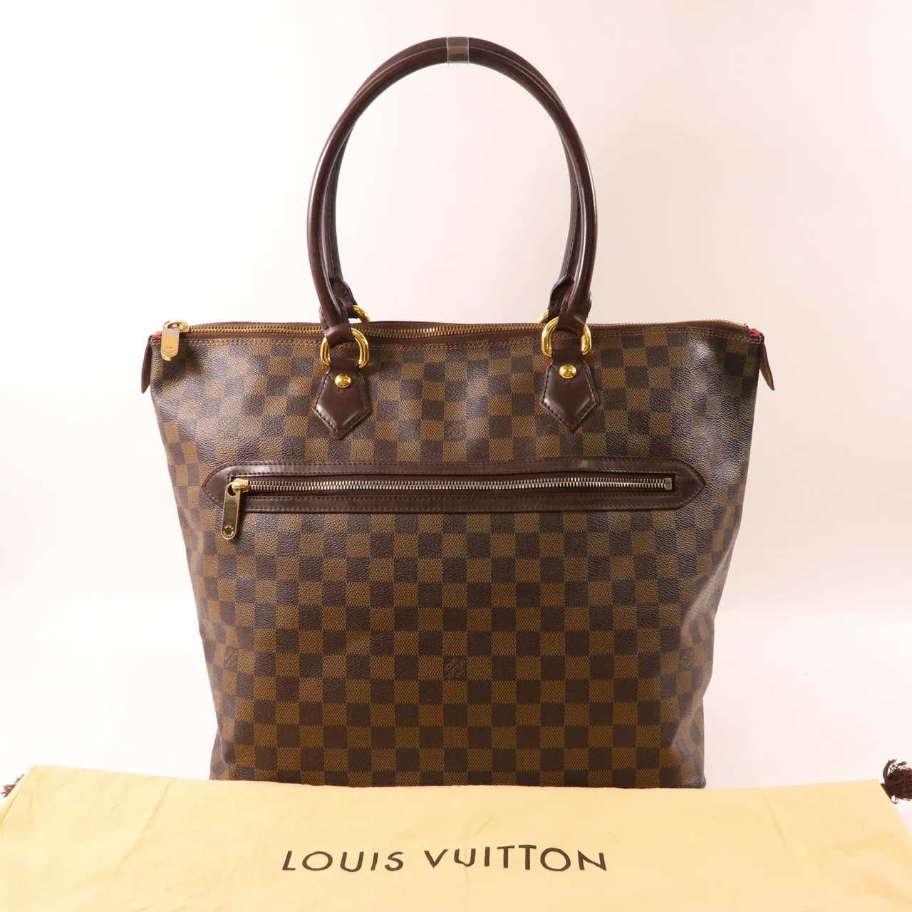 LOUIS VUITTON Saleya N51181 肩背包 塗層帆布 棕色 塗層帆布 中古品C - 縮圖 9