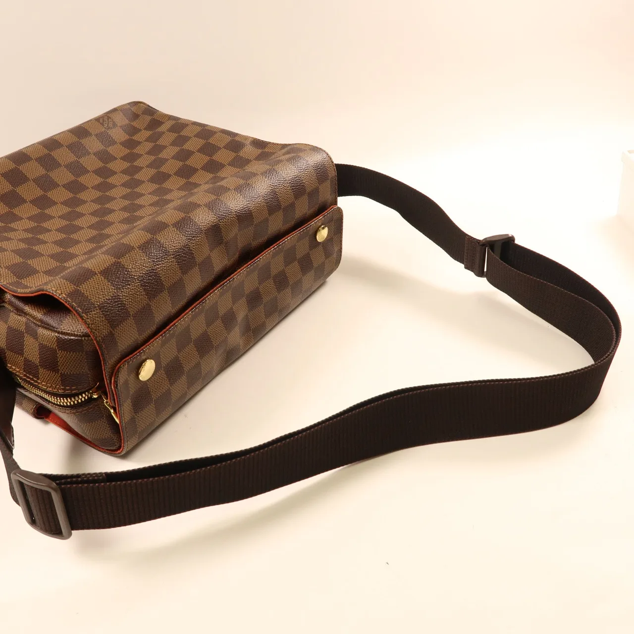 LOUIS VUITTON Naviglio N45255 肩背包 塗層帆布 棕色 塗層帆布 中古品A - 縮圖 10