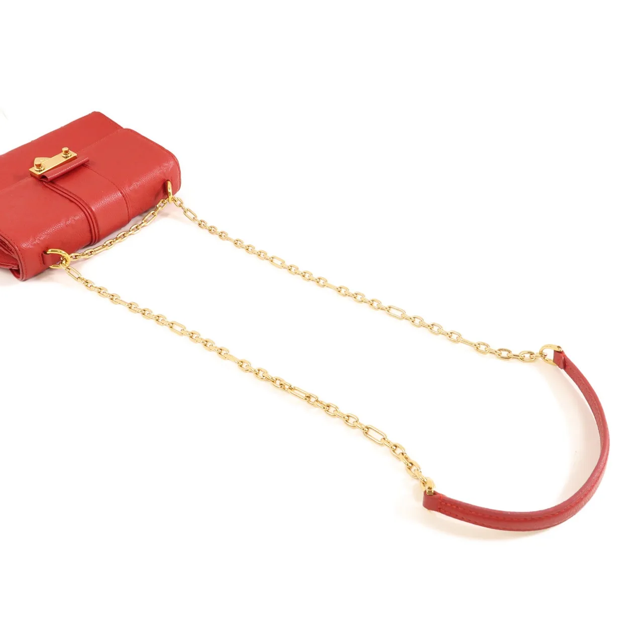 LOUIS VUITTON M43393 肩背包 牛皮 紅色 / Red 牛皮 中古品A - 縮圖 9