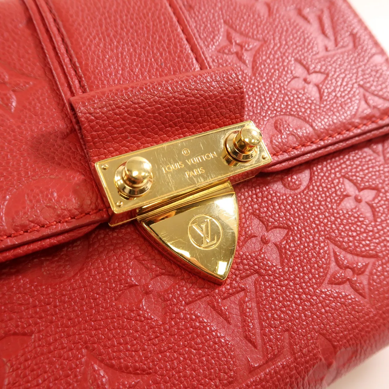 LOUIS VUITTON M43393 肩背包 牛皮 紅色 / Red 牛皮 中古品A - 縮圖 10