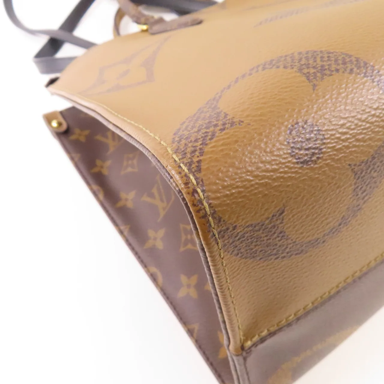 LOUIS VUITTON OnTheGo M45321 兩用包 塗層帆布 棕色 塗層帆布 中古品B - 縮圖 13