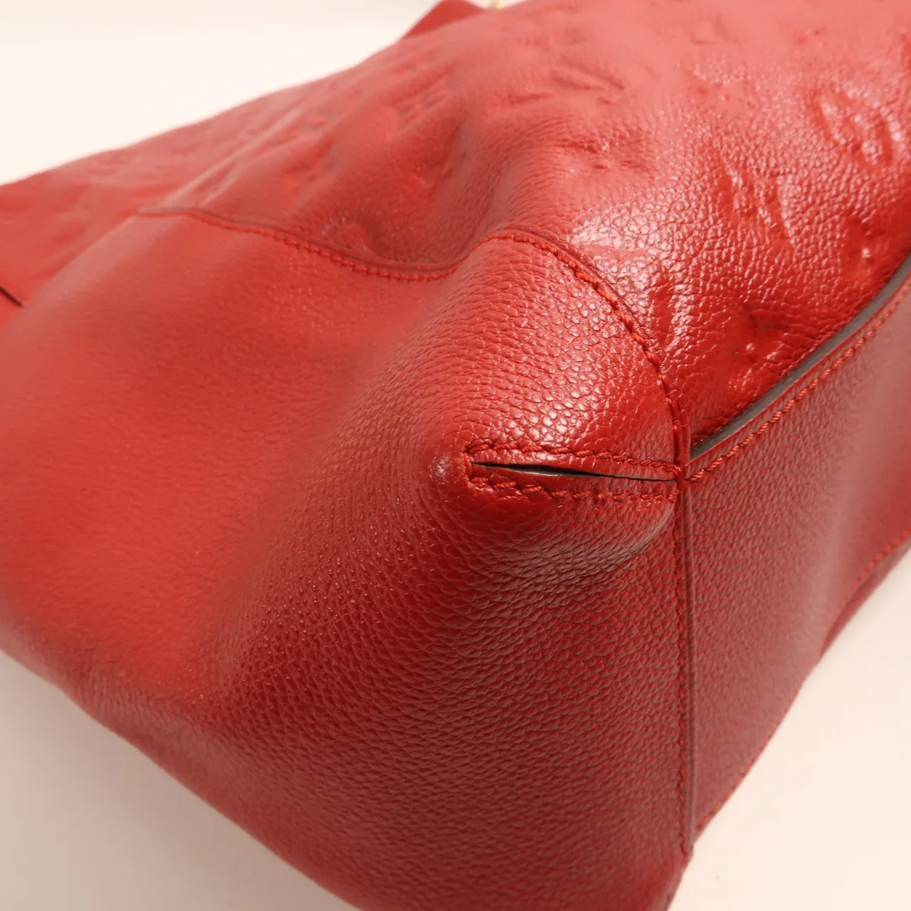 LOUIS VUITTON Bagatelle M50074 肩背包 牛皮 紅色 / Red 牛皮 中古品A - 縮圖 5