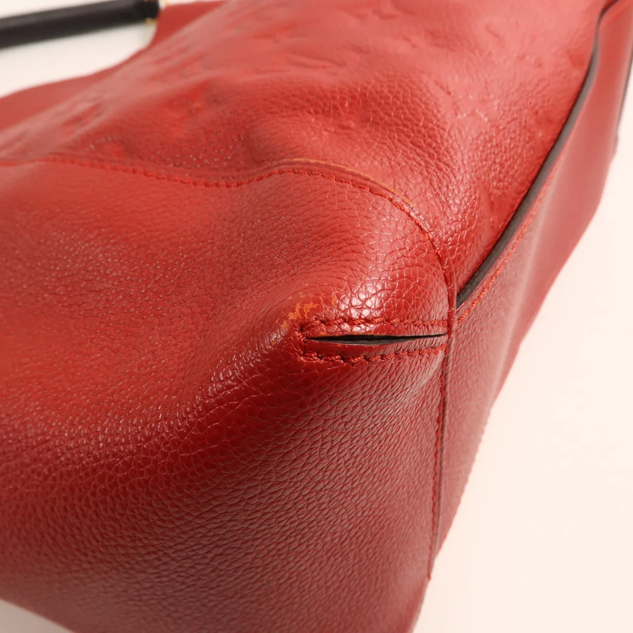 LOUIS VUITTON Bagatelle M50074 肩背包 牛皮 紅色 / Red 牛皮 中古品A - 縮圖 7