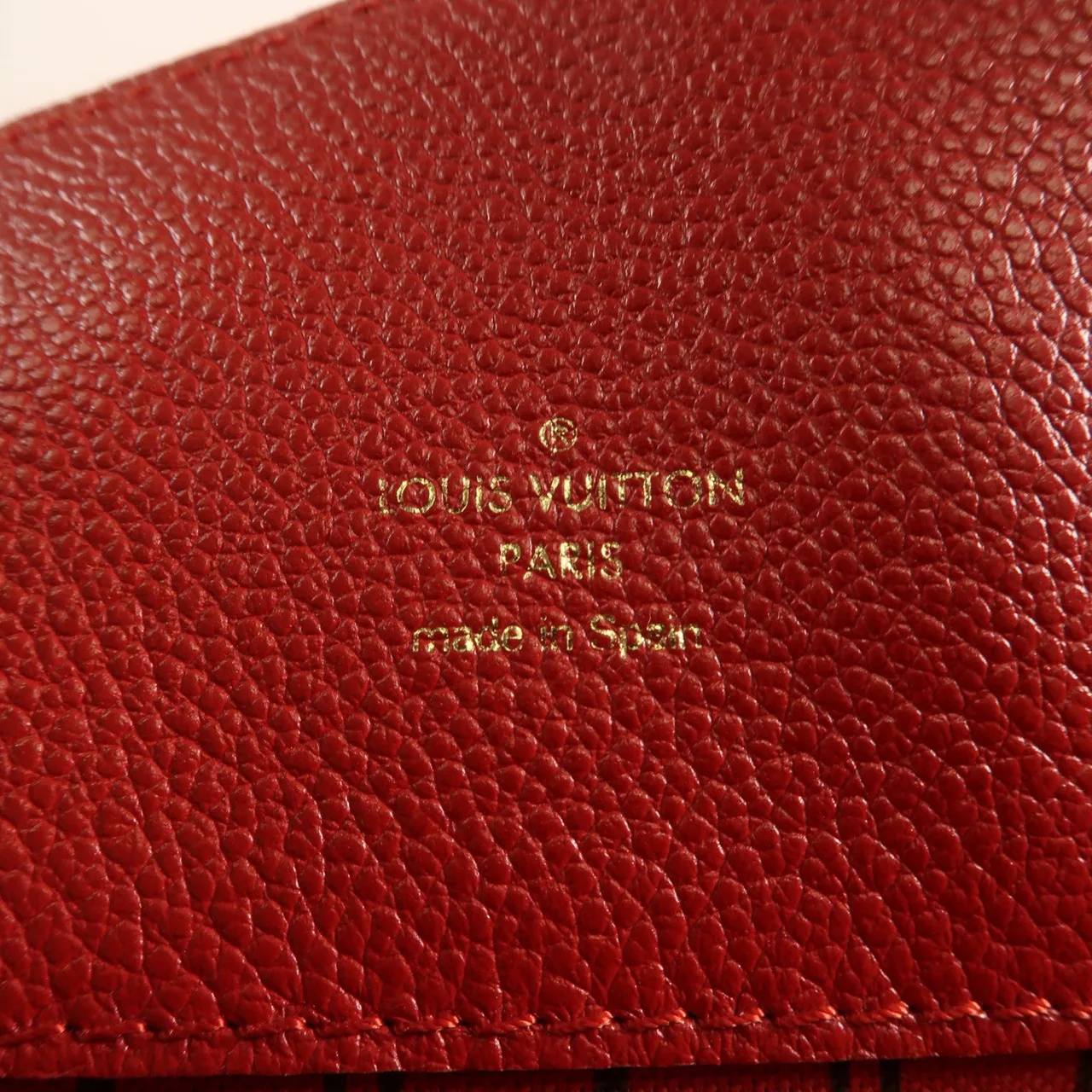 LOUIS VUITTON Bagatelle M50074 肩背包 牛皮 紅色 / Red 牛皮 中古品A - 縮圖 11