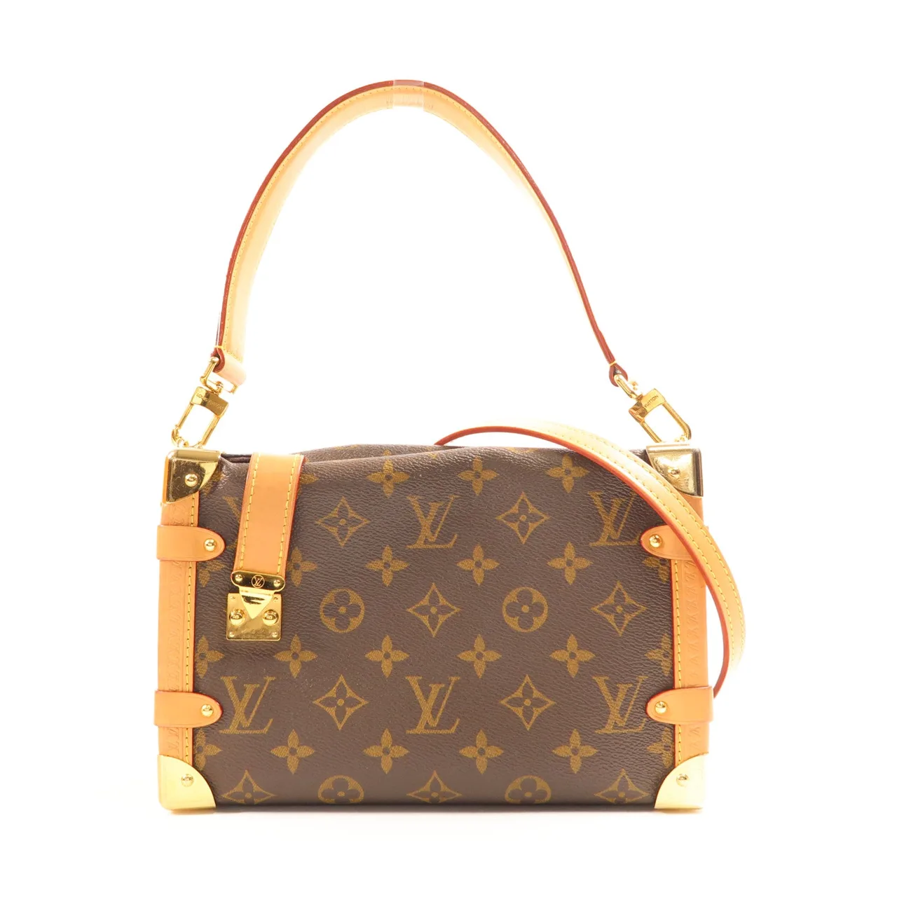 LOUIS VUITTON Side Trunk M46358 兩用包 塗層帆布 棕色 / Brown