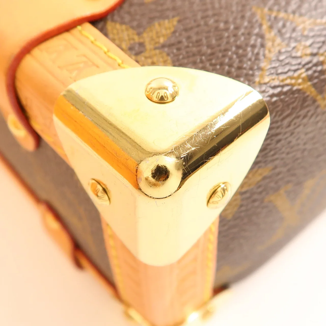 LOUIS VUITTON Side Trunk M46358 兩用包 塗層帆布 棕色 / Brown 塗層帆布 中古品B - 縮圖 7