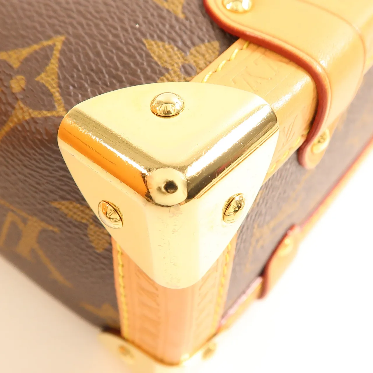 LOUIS VUITTON Side Trunk M46358 兩用包 塗層帆布 棕色 / Brown 塗層帆布 中古品B - 縮圖 8