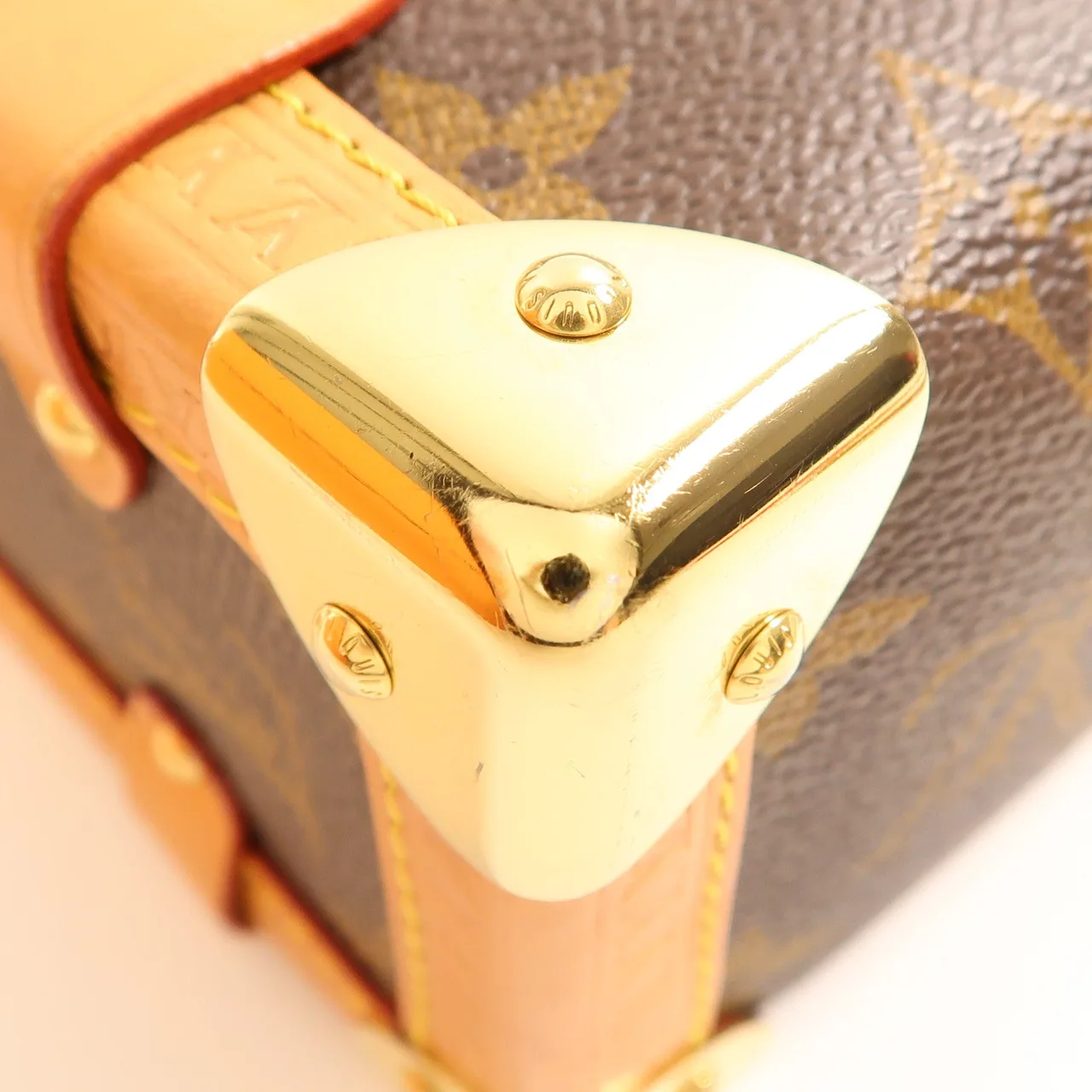 LOUIS VUITTON Side Trunk M46358 兩用包 塗層帆布 棕色 / Brown 塗層帆布 中古品B - 縮圖 9