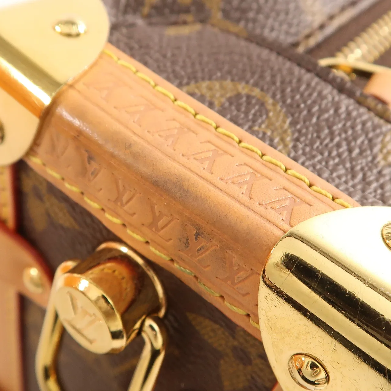 LOUIS VUITTON Side Trunk M46358 兩用包 塗層帆布 棕色 / Brown 塗層帆布 中古品B - 縮圖 12