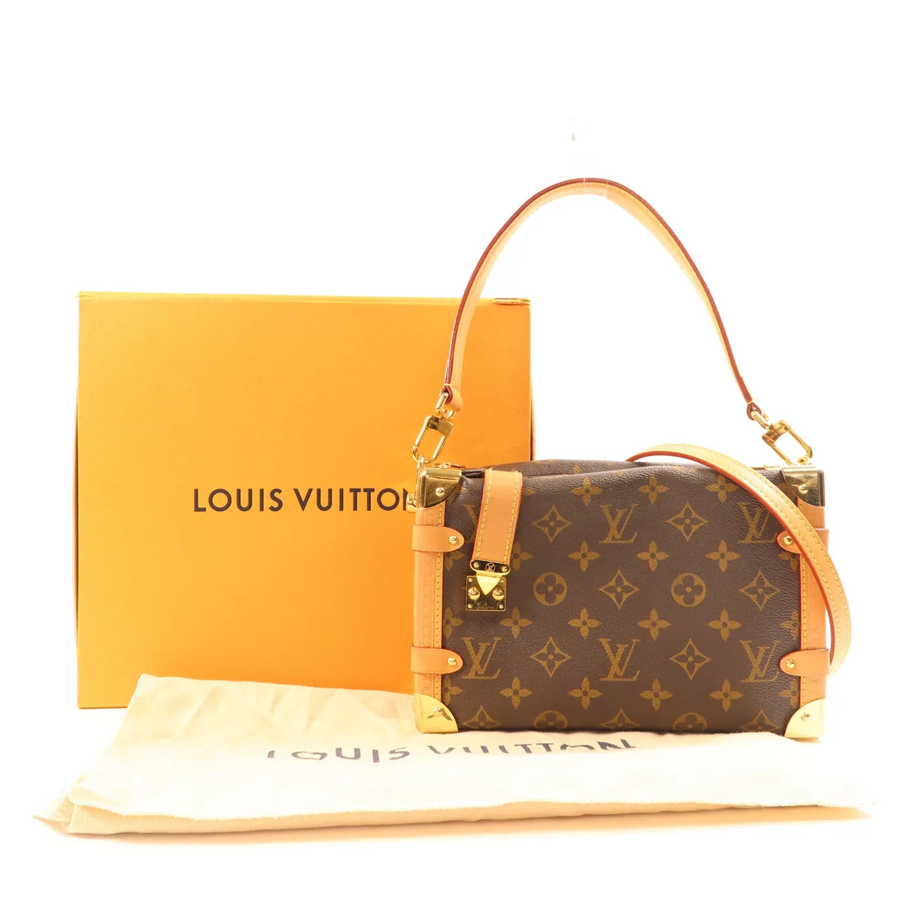 LOUIS VUITTON Side Trunk M46358 兩用包 塗層帆布 棕色 / Brown 塗層帆布 中古品B - 縮圖 16