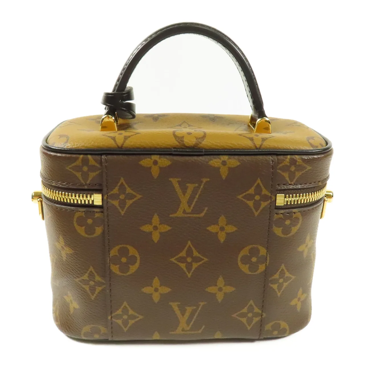 LOUIS VUITTON Vanity M45165 兩用包 塗層帆布 棕色 塗層帆布 中古品A - 縮圖 2