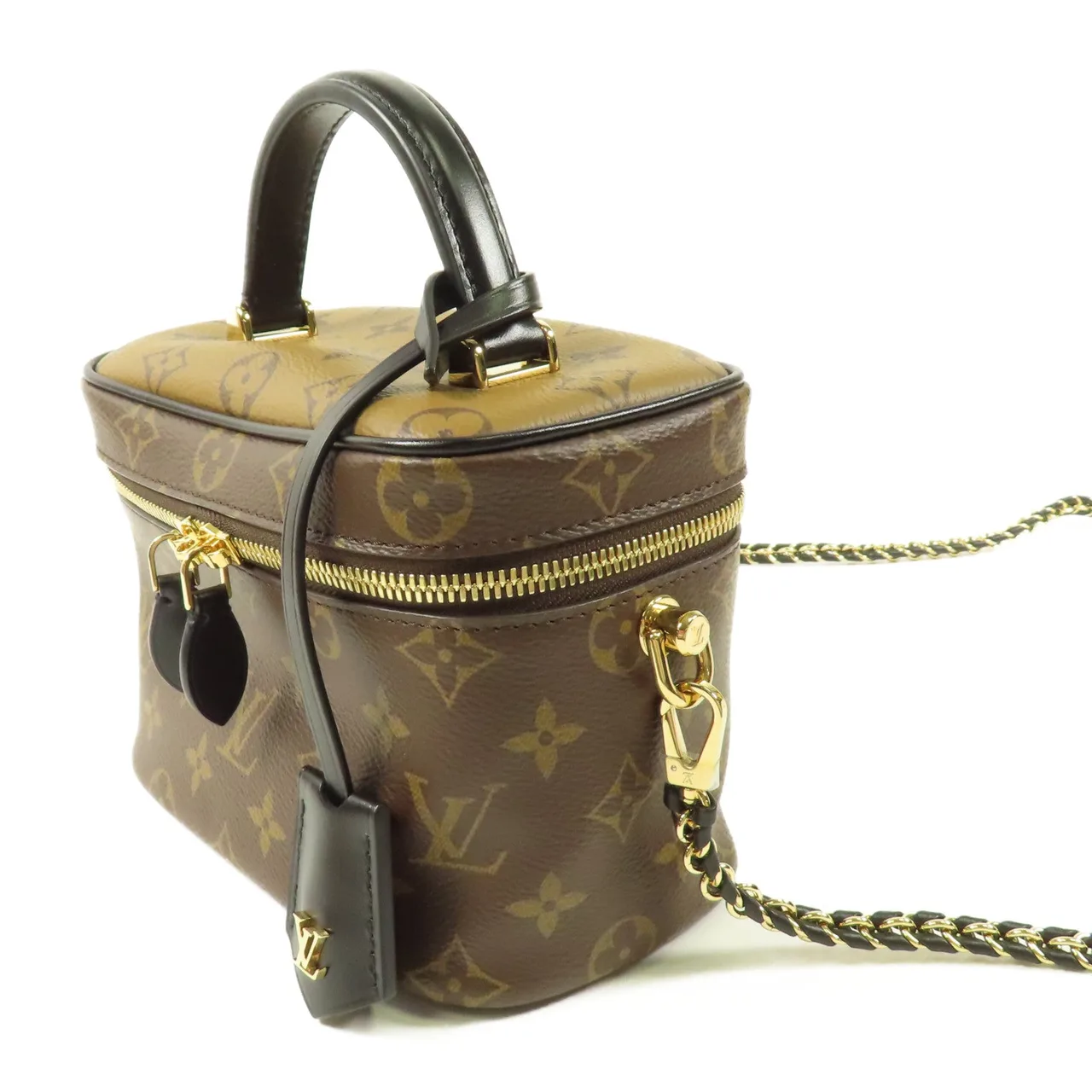 LOUIS VUITTON Vanity M45165 兩用包 塗層帆布 棕色 塗層帆布 中古品A - 縮圖 3