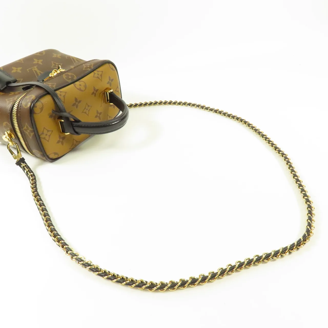 LOUIS VUITTON Vanity M45165 兩用包 塗層帆布 棕色 塗層帆布 中古品A - 縮圖 9