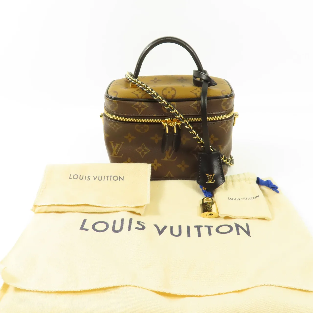 LOUIS VUITTON Vanity M45165 兩用包 塗層帆布 棕色 塗層帆布 中古品A - 縮圖 13