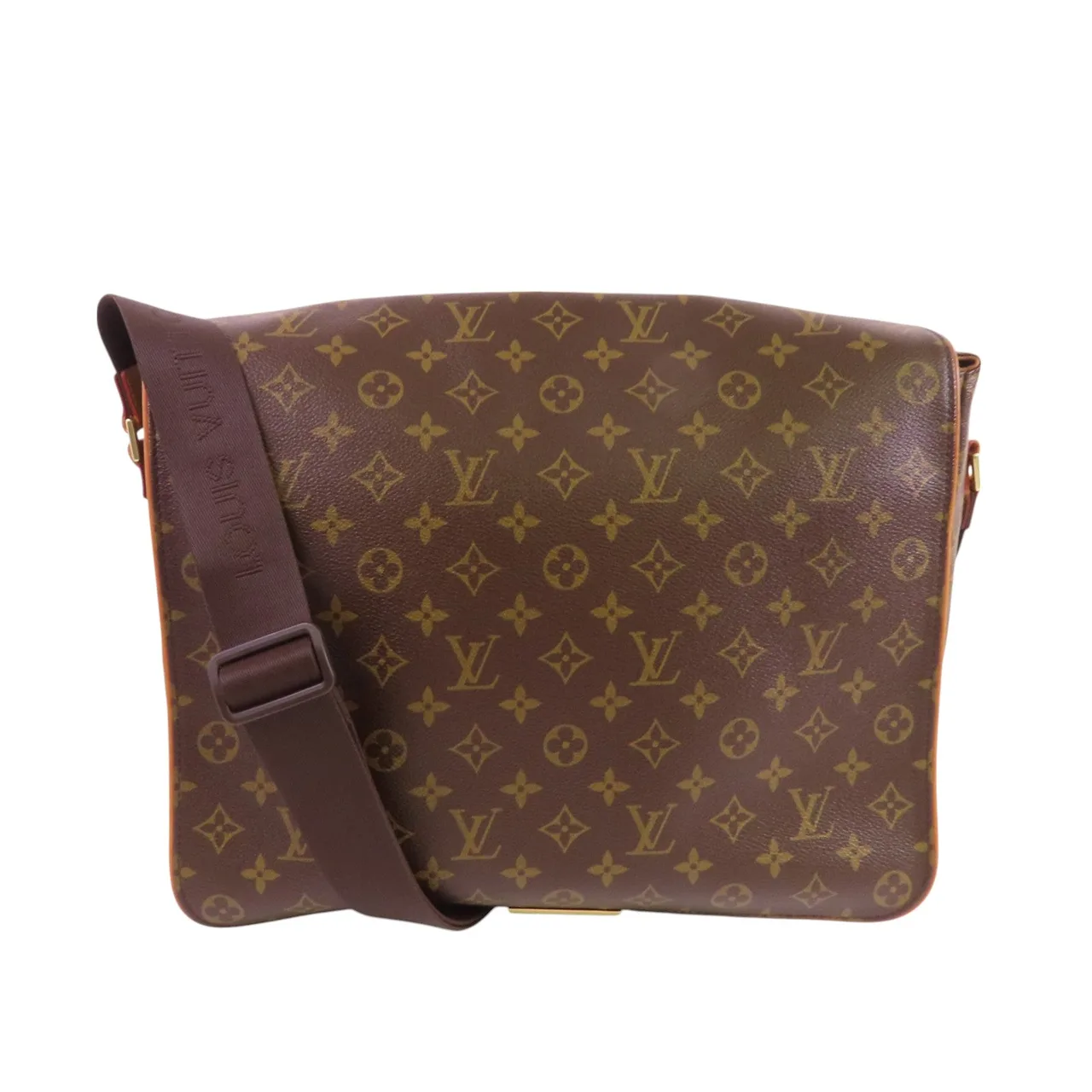 LOUIS VUITTON M40523 Shoulder Bag Coated Canvas 棕色