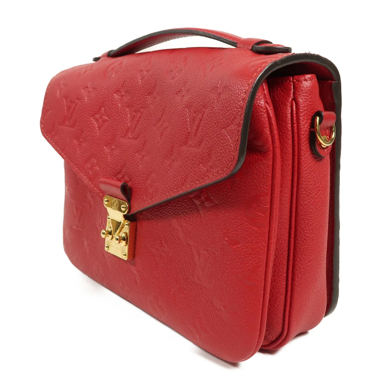 LOUIS VUITTON Pochette Metis M44155 兩用包 牛皮 紅色 牛皮 中古品A - 縮圖 3