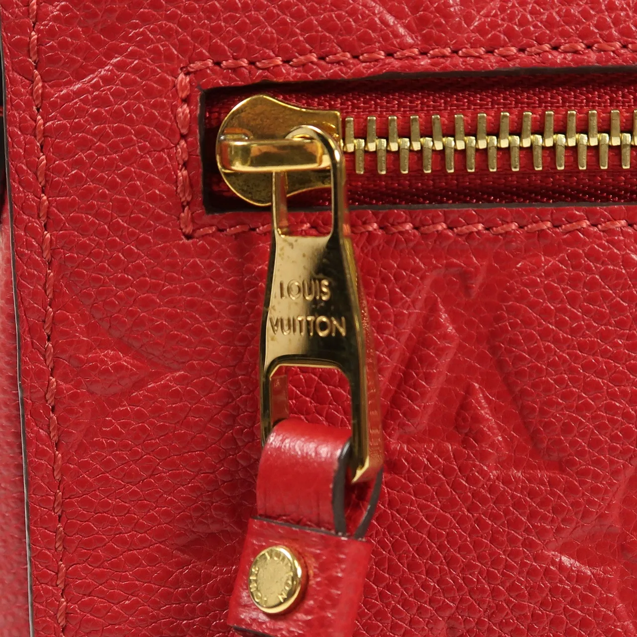 LOUIS VUITTON Pochette Metis M44155 兩用包 牛皮 紅色 牛皮 中古品A - 縮圖 9