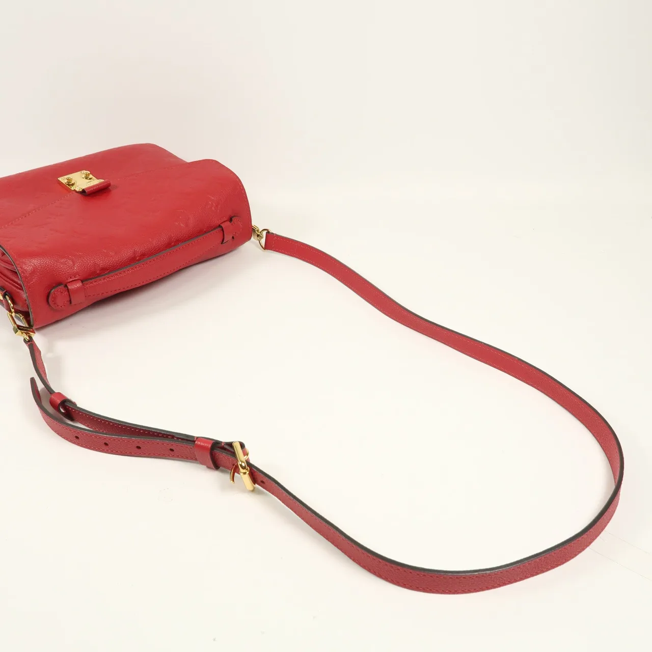 LOUIS VUITTON Pochette Metis M44155 兩用包 牛皮 紅色 牛皮 中古品A - 縮圖 10