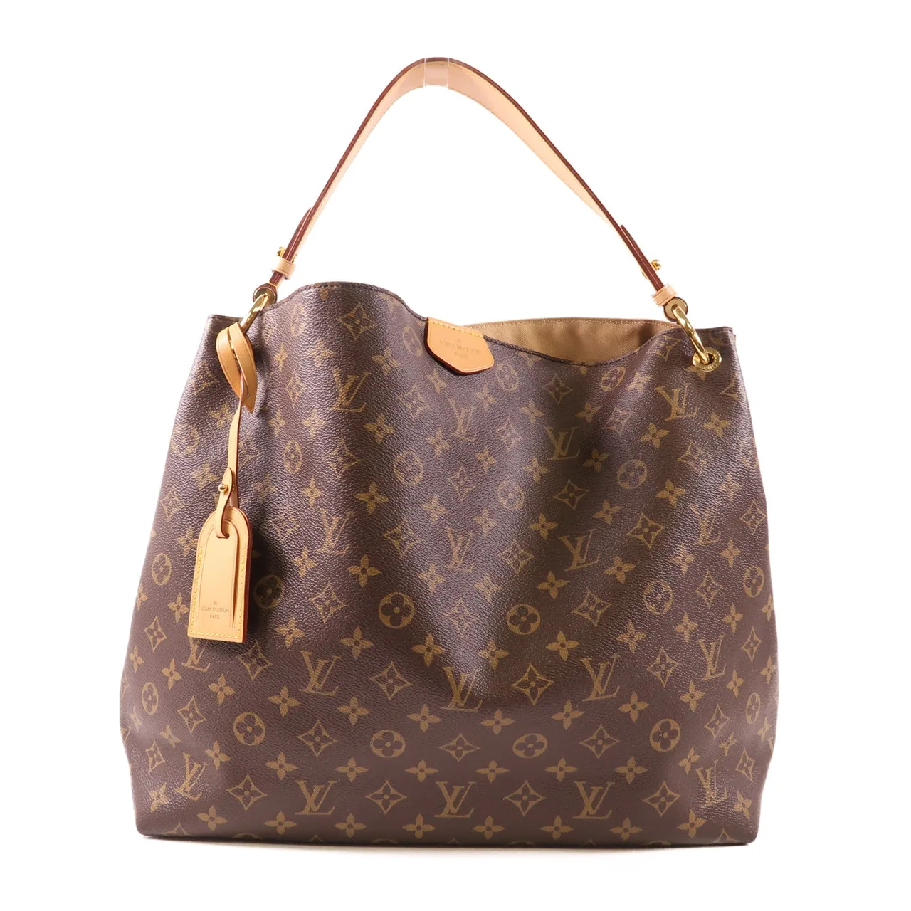 LOUIS VUITTON Graceful M43704 Shoulder Bag Coated Canvas 棕色
