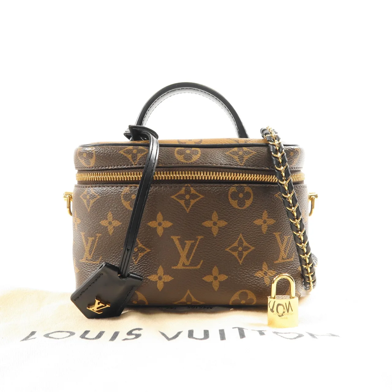LOUIS VUITTON Vanity M45165 兩用包 塗層帆布 棕色 塗層帆布 中古品B - 縮圖 8